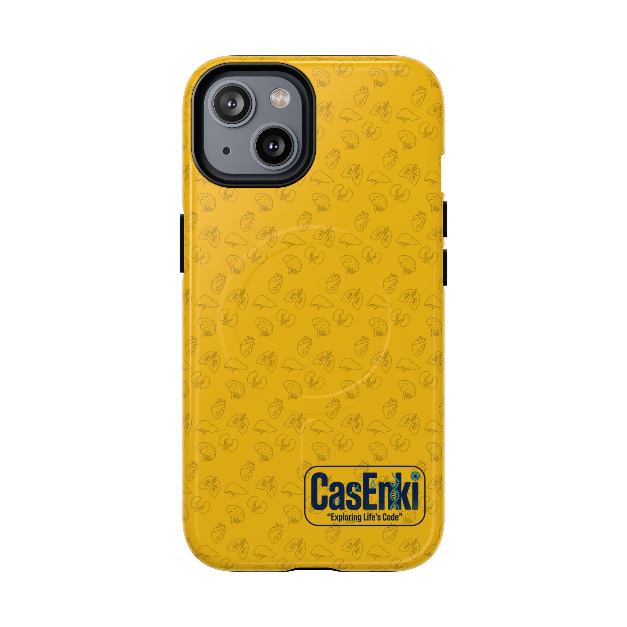 Magnetic Tough Phone Case — Clear Protective Case with Subtle Pattern