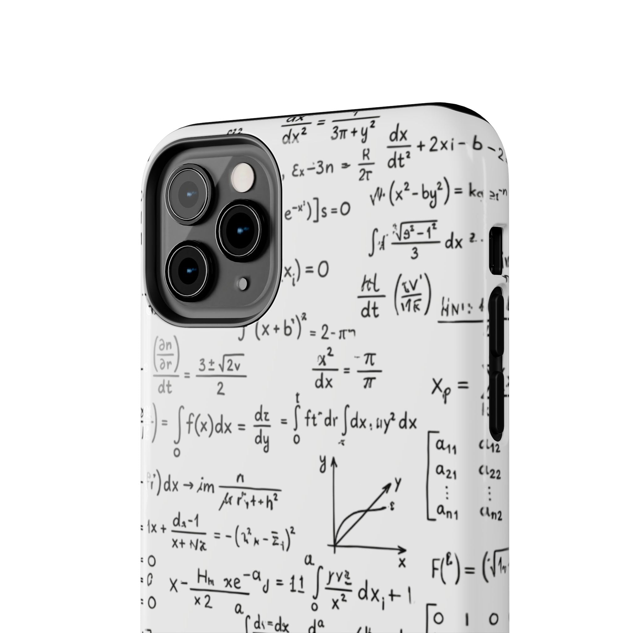 NO003 Math Equations Tough Phone Case — Vintage Handwritten Formula Protective Cover