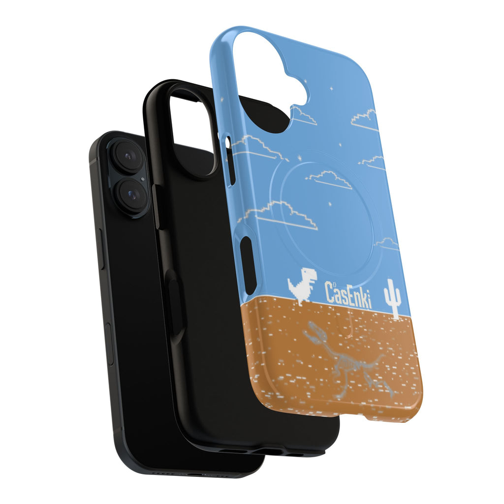 MEME004 iPhone Tough Magnetic Case — Pixel Runner Desert Design