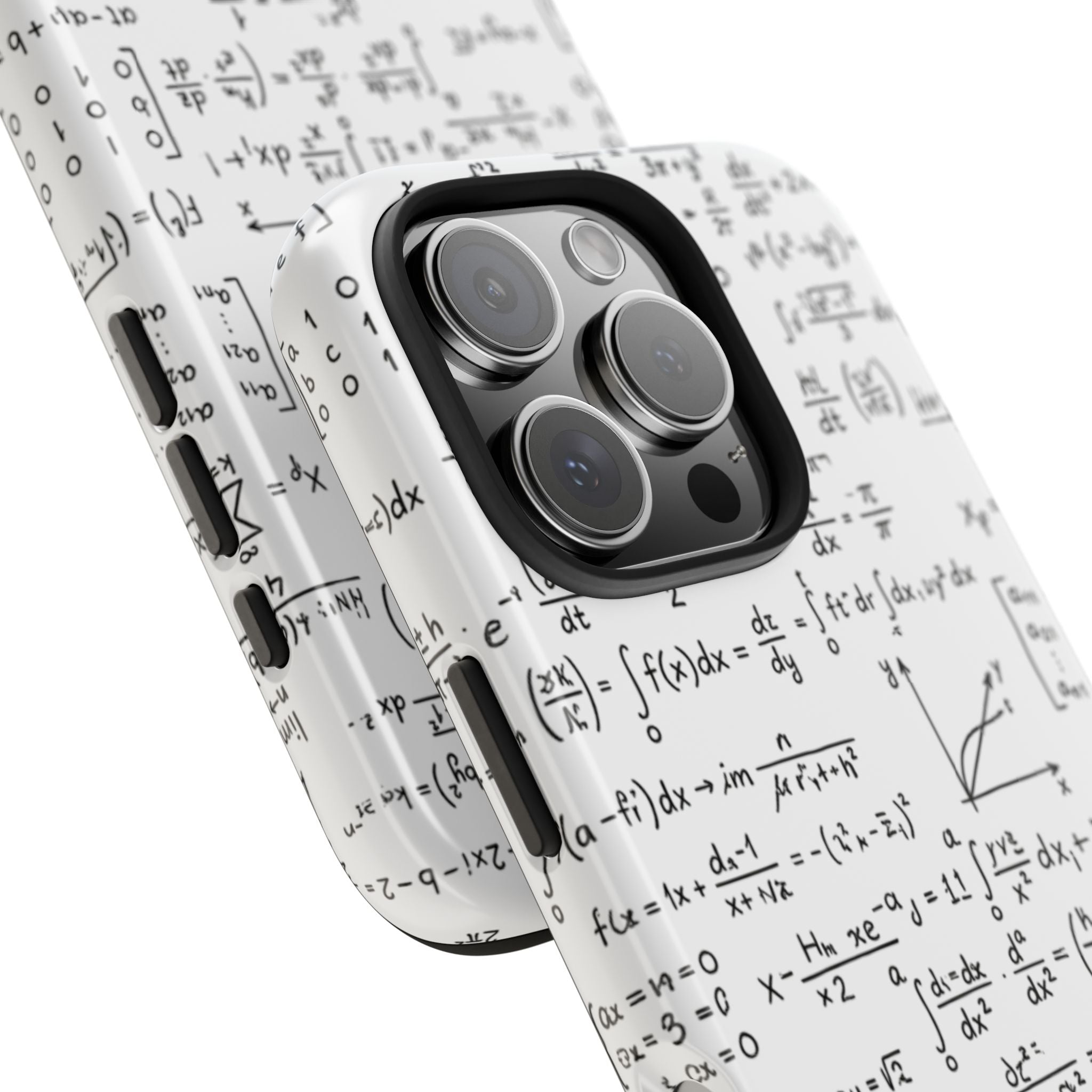NO003 Math Equations Tough Phone Case — Vintage Handwritten Formula Protective Cover