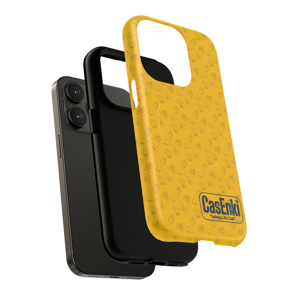 Magnetic Tough Phone Case — Clear Protective Case with Subtle Pattern