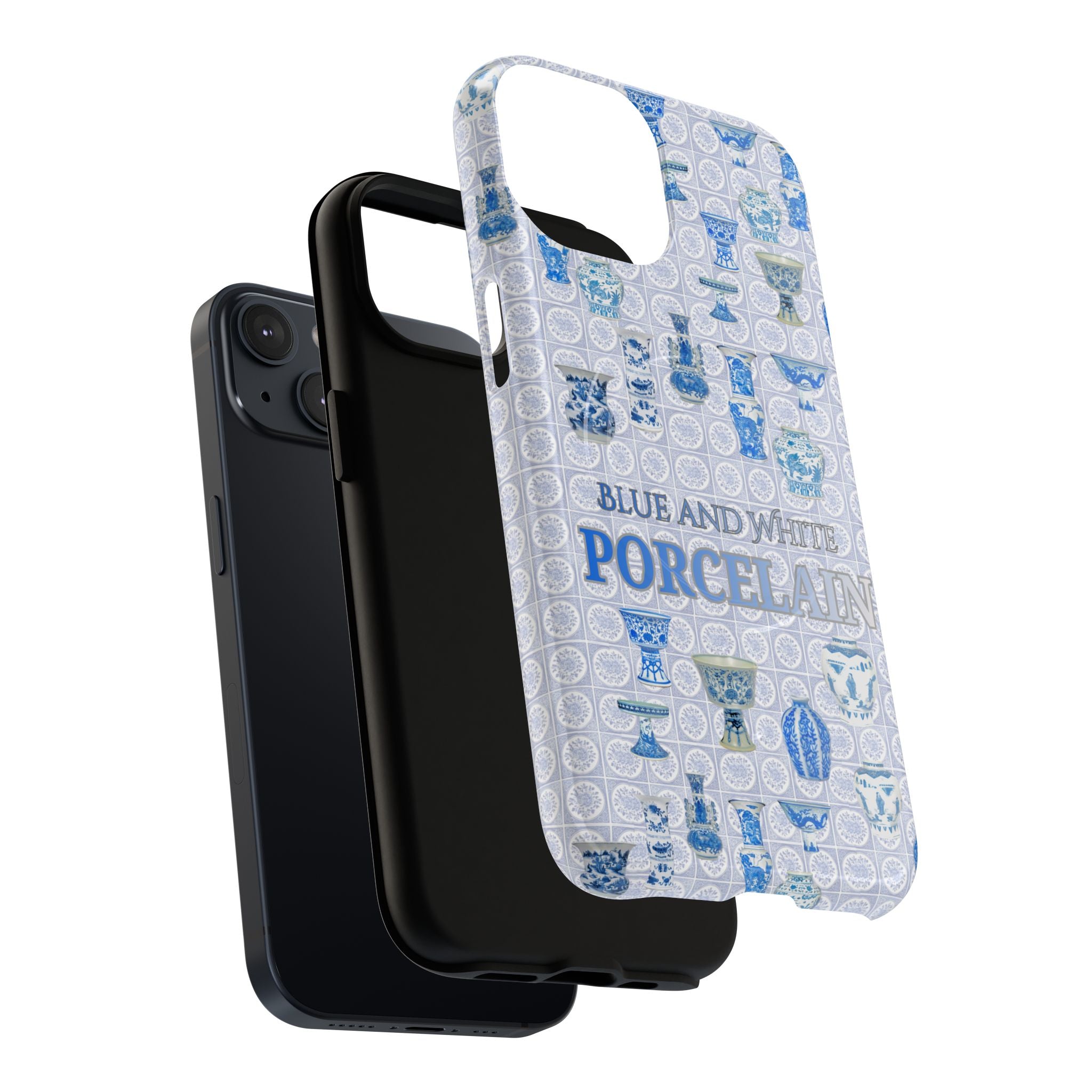 MEHIST004 Blue & White Porcelain Magnetic Tough Phone Case