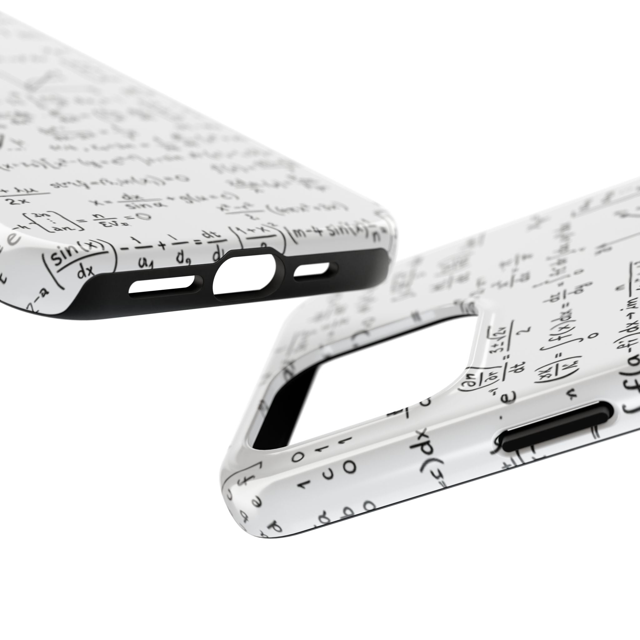 NO003 Math Equations Tough Phone Case — Vintage Handwritten Formula Protective Cover