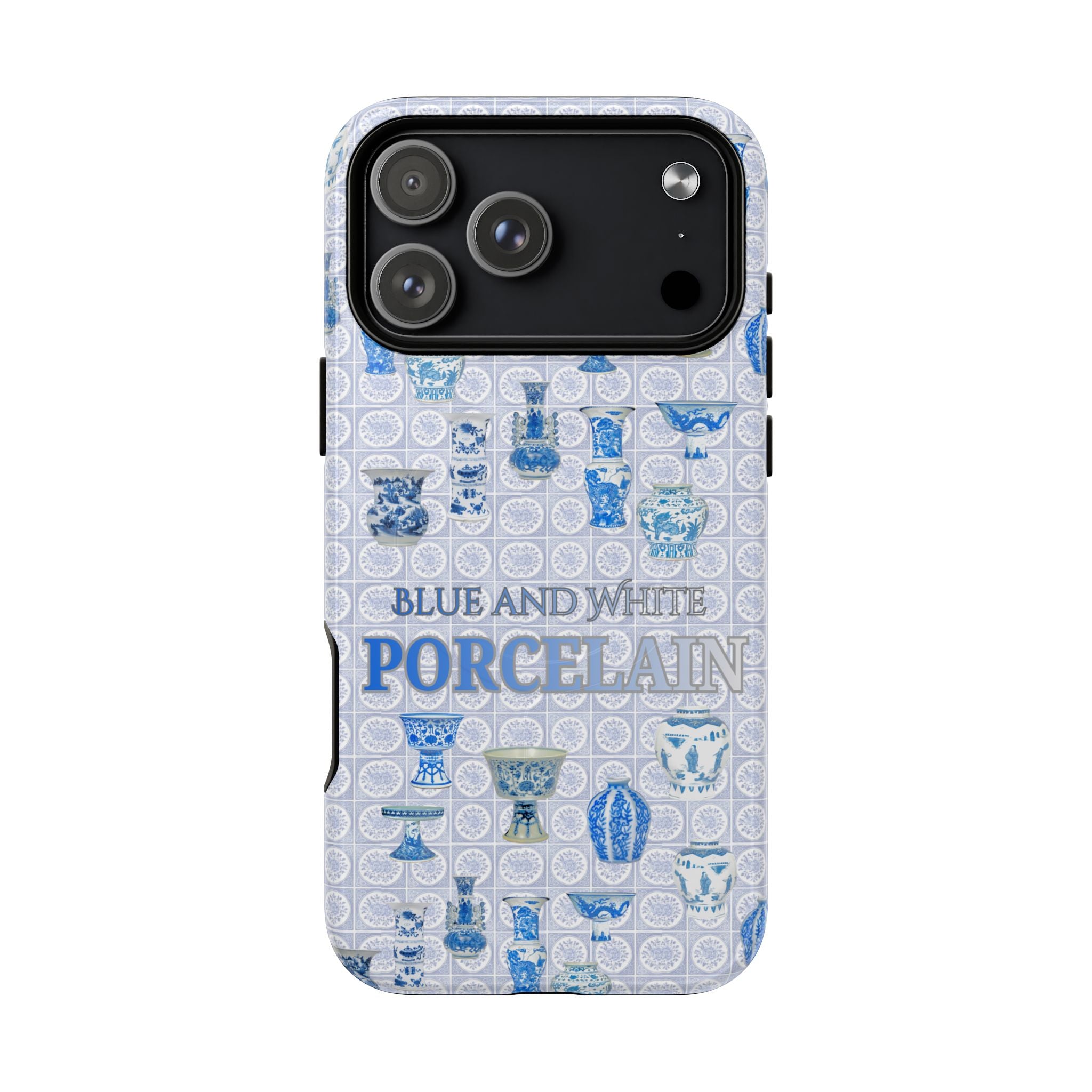 MEHIST004 Blue & White Porcelain Magnetic Tough Phone Case