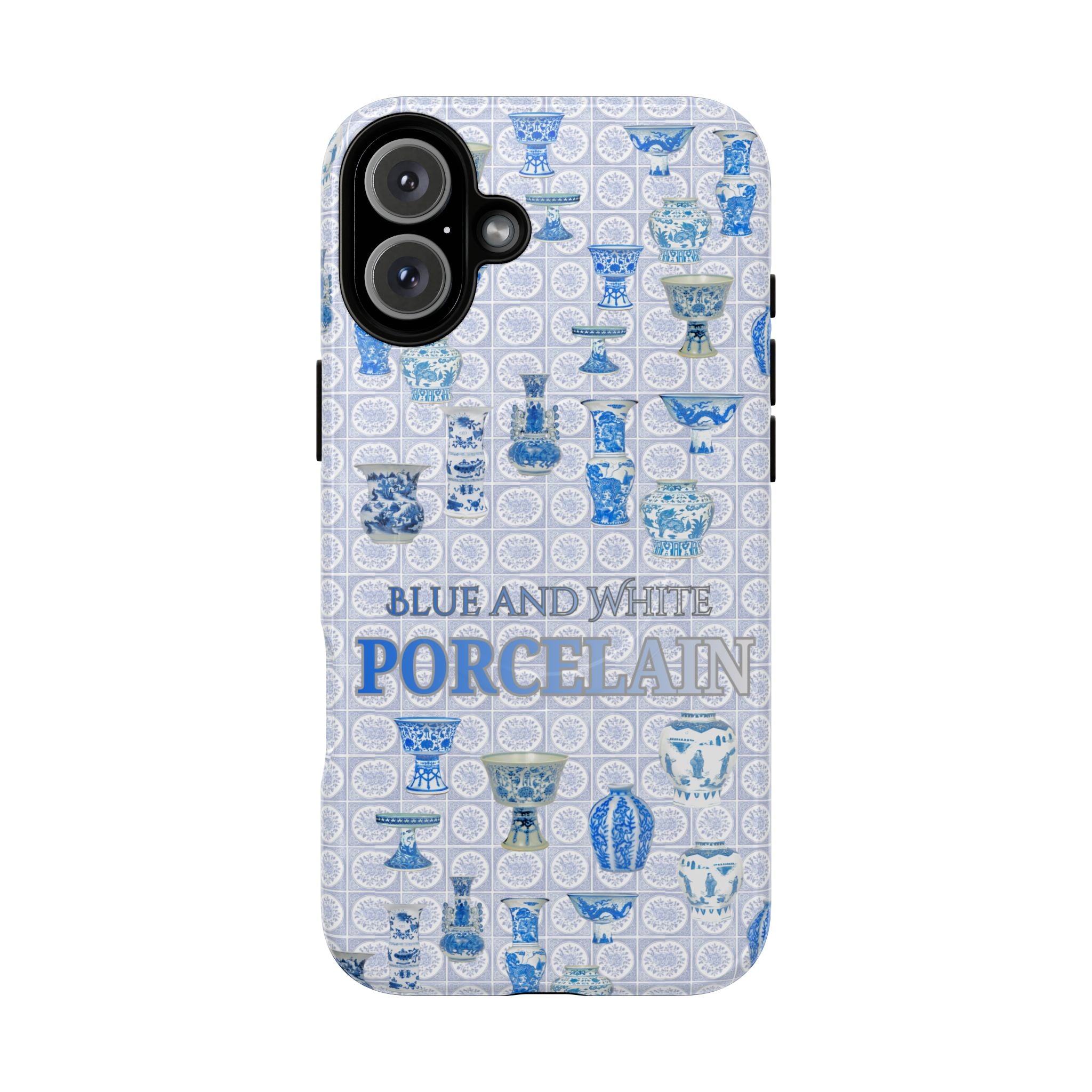 MEHIST004 Blue & White Porcelain Magnetic Tough Phone Case