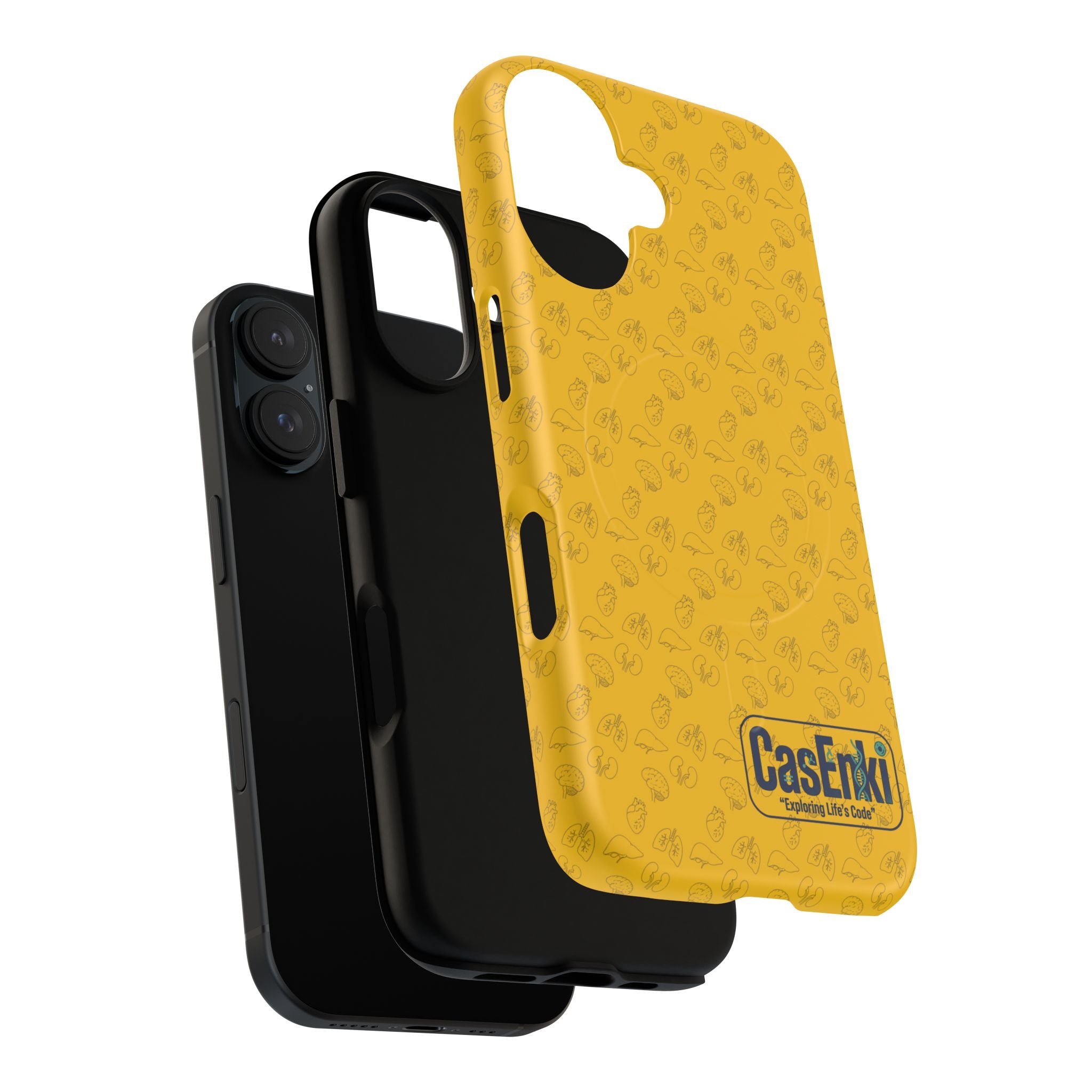 Magnetic Tough Phone Case — Clear Protective Case with Subtle Pattern