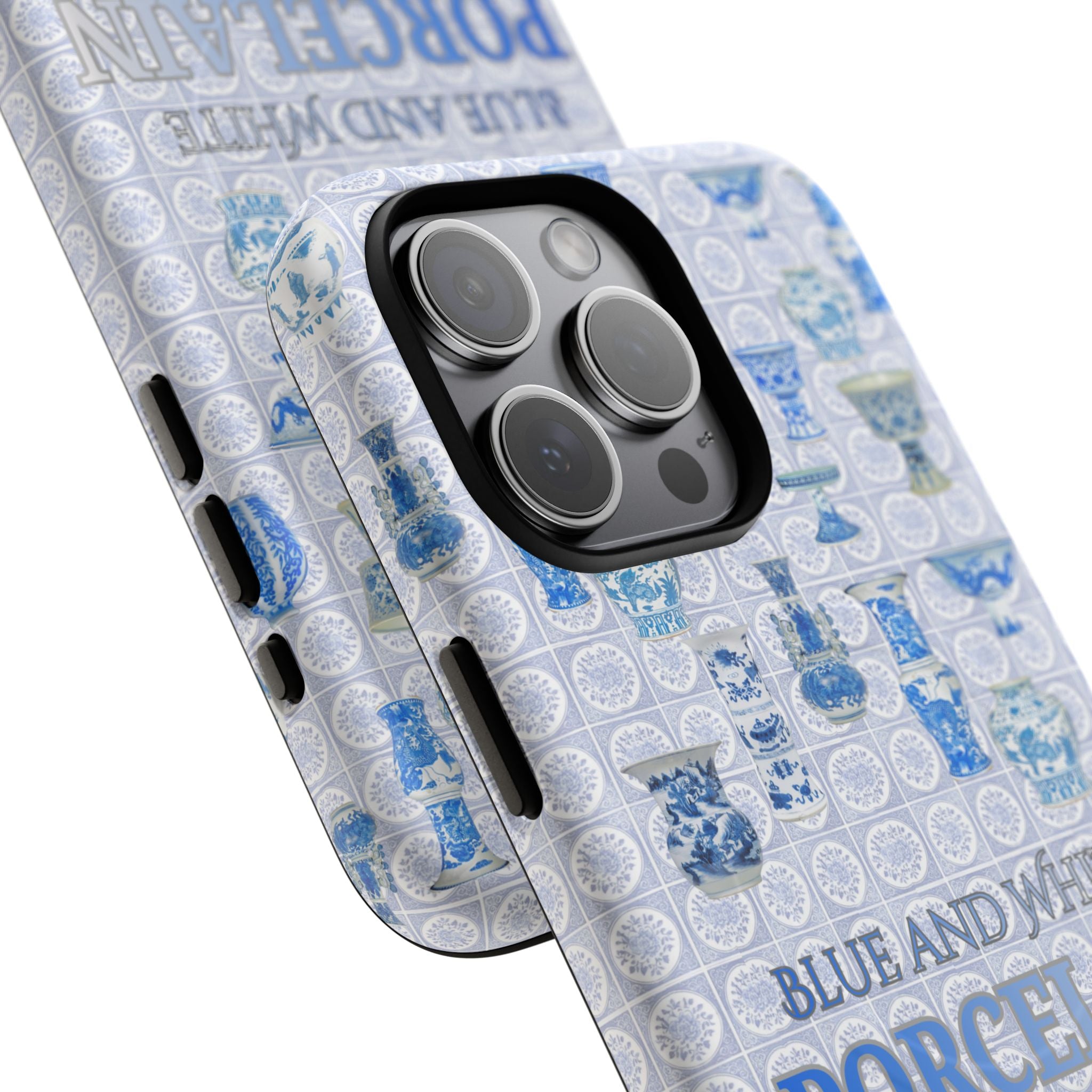 MEHIST004 Blue & White Porcelain Magnetic Tough Phone Case
