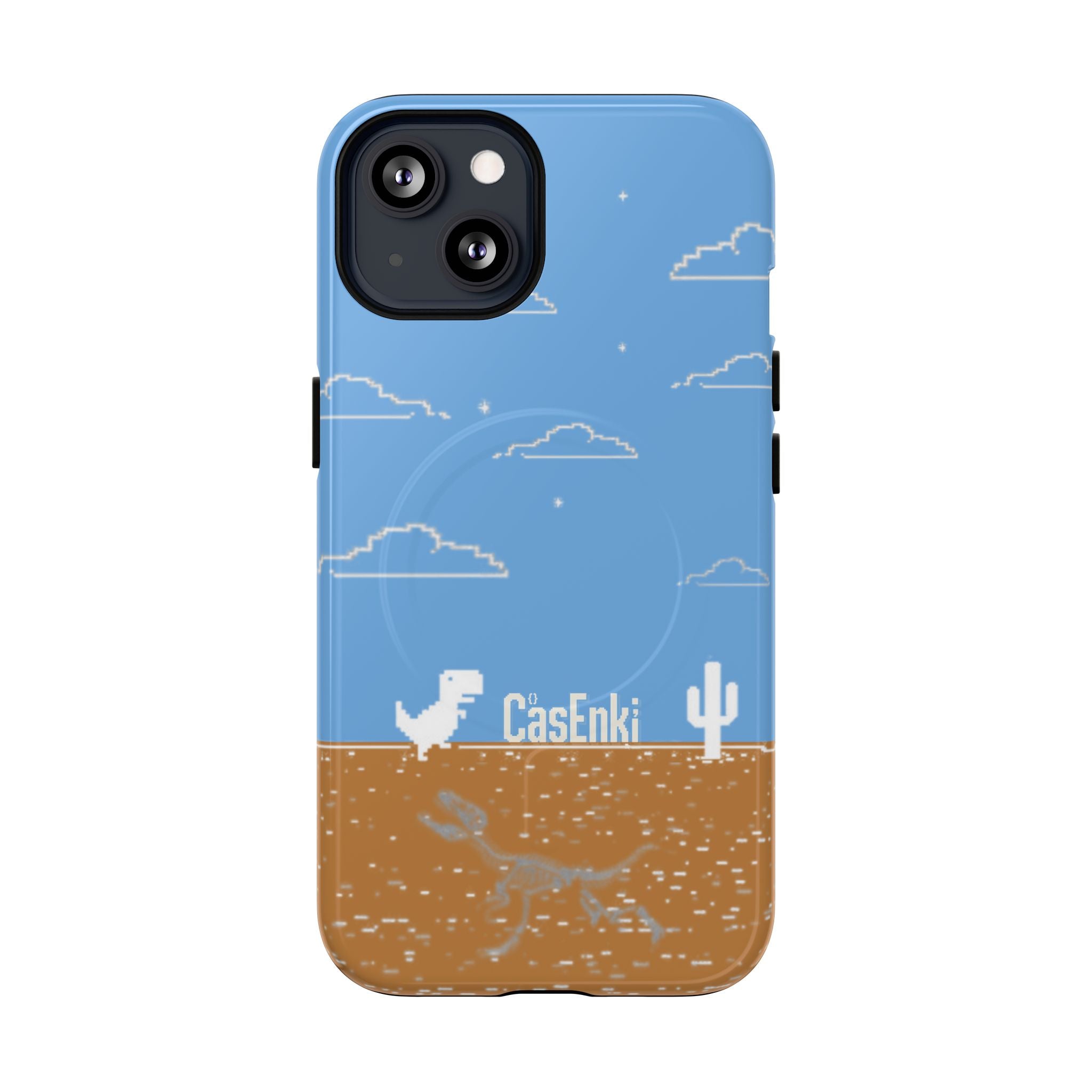 MEME004 iPhone Tough Magnetic Case — Pixel Runner Desert Design