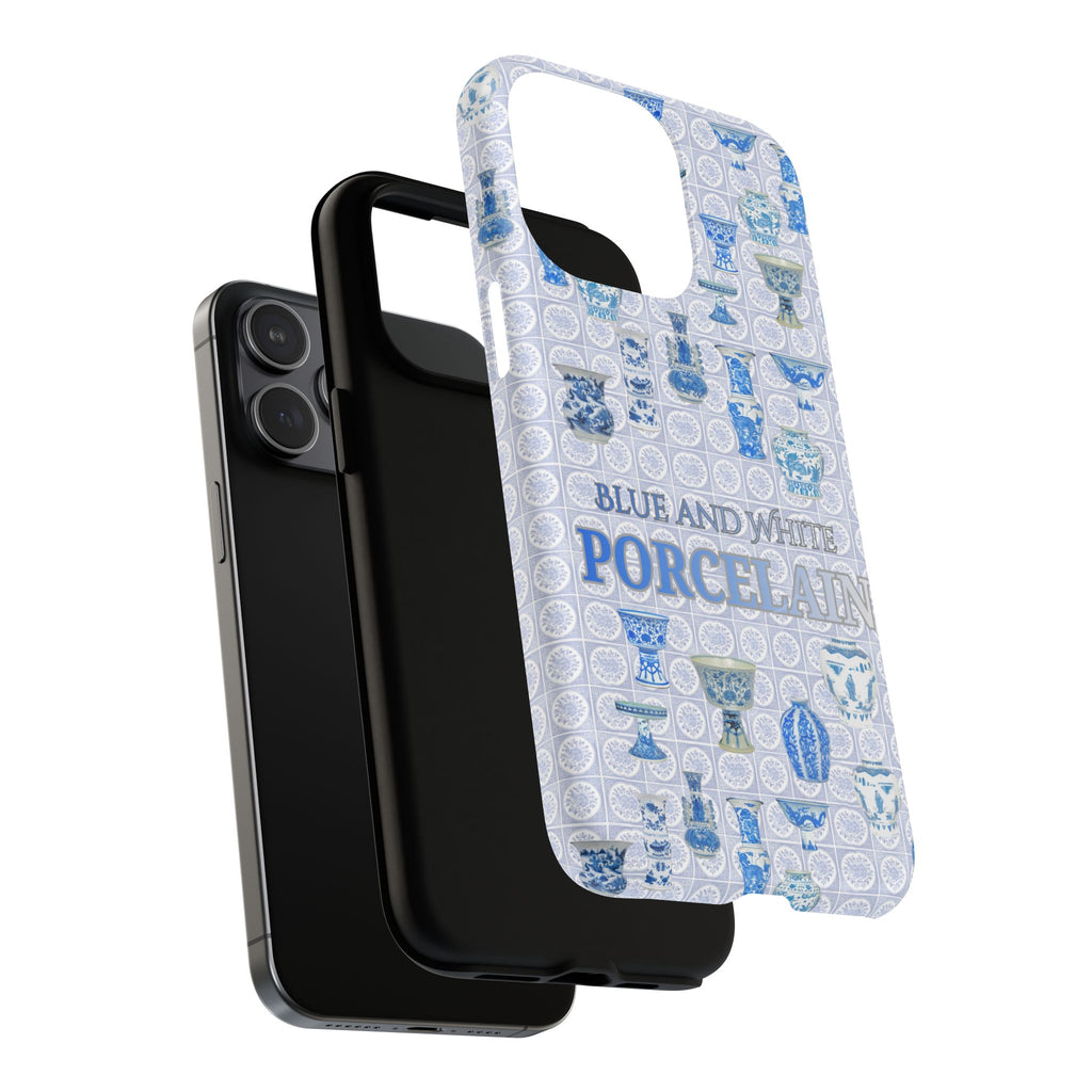 MEHIST004 Blue & White Porcelain Magnetic Tough Phone Case