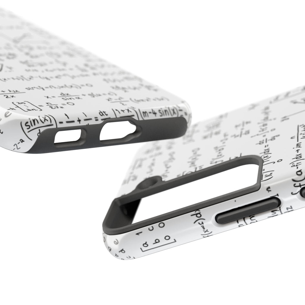 NO003 Math Equations Tough Phone Case — Vintage Handwritten Formula Protective Cover