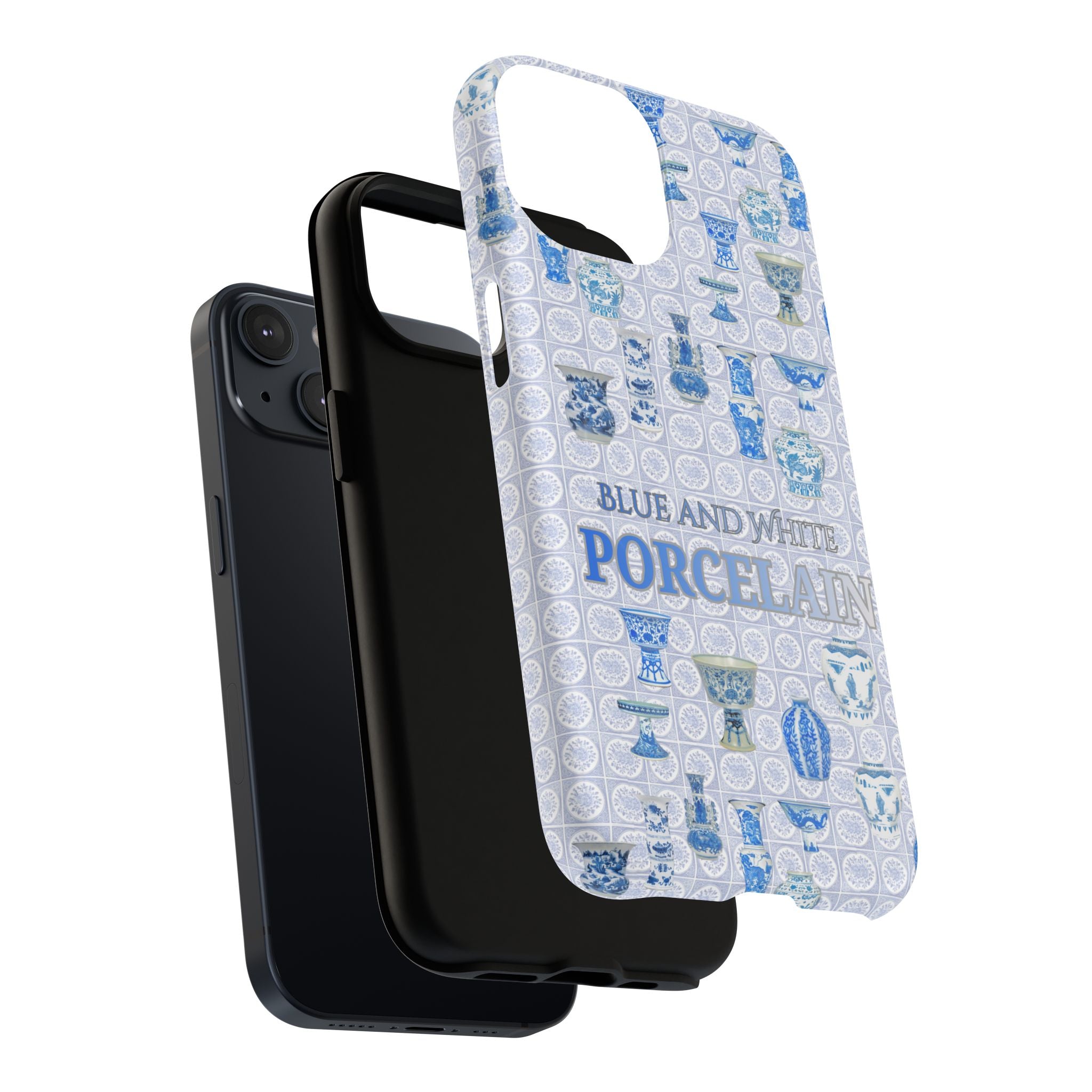 MEHIST004 Blue & White Porcelain Magnetic Tough Phone Case