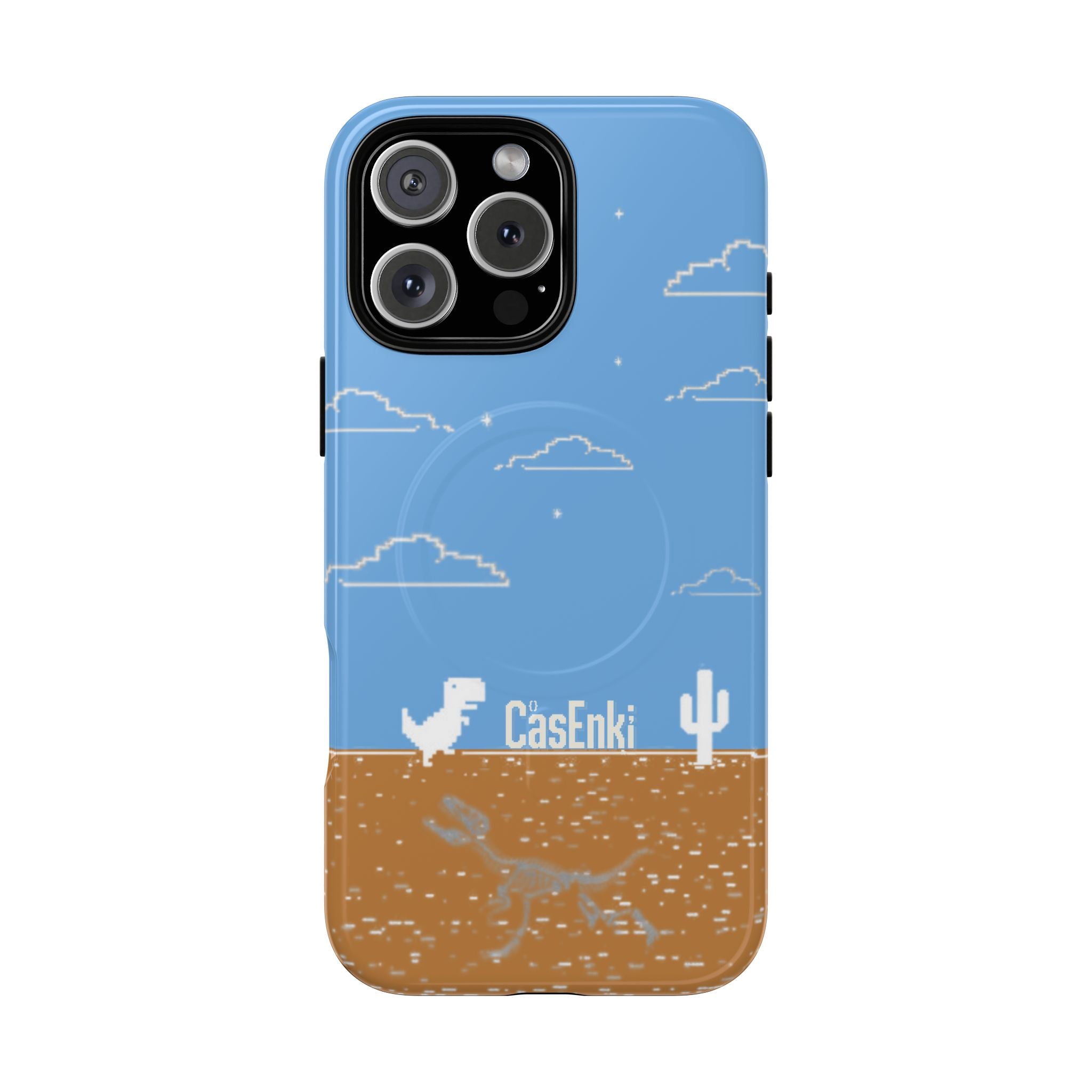 MEME004 iPhone Tough Magnetic Case — Pixel Runner Desert Design