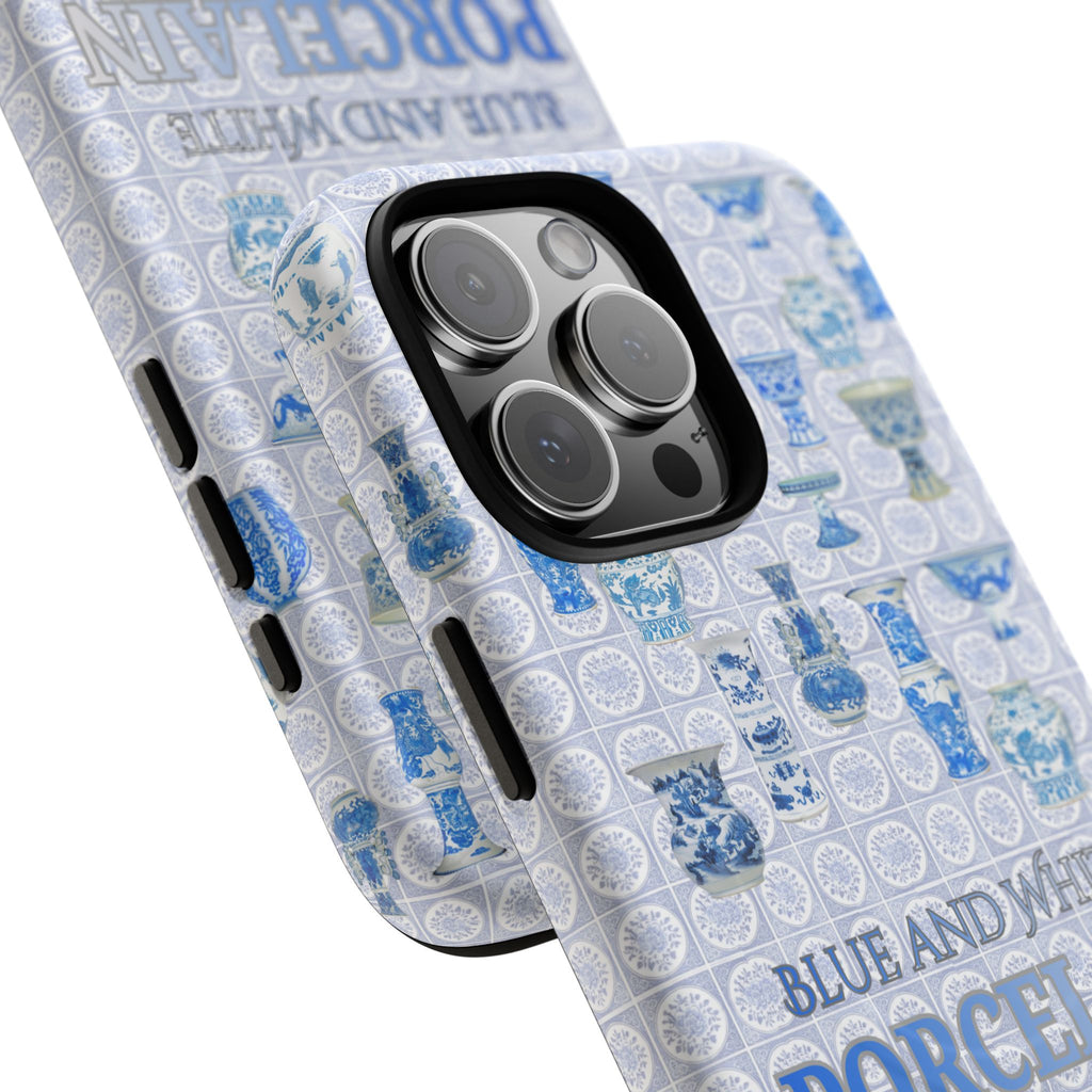 MEHIST004 Blue & White Porcelain Magnetic Tough Phone Case