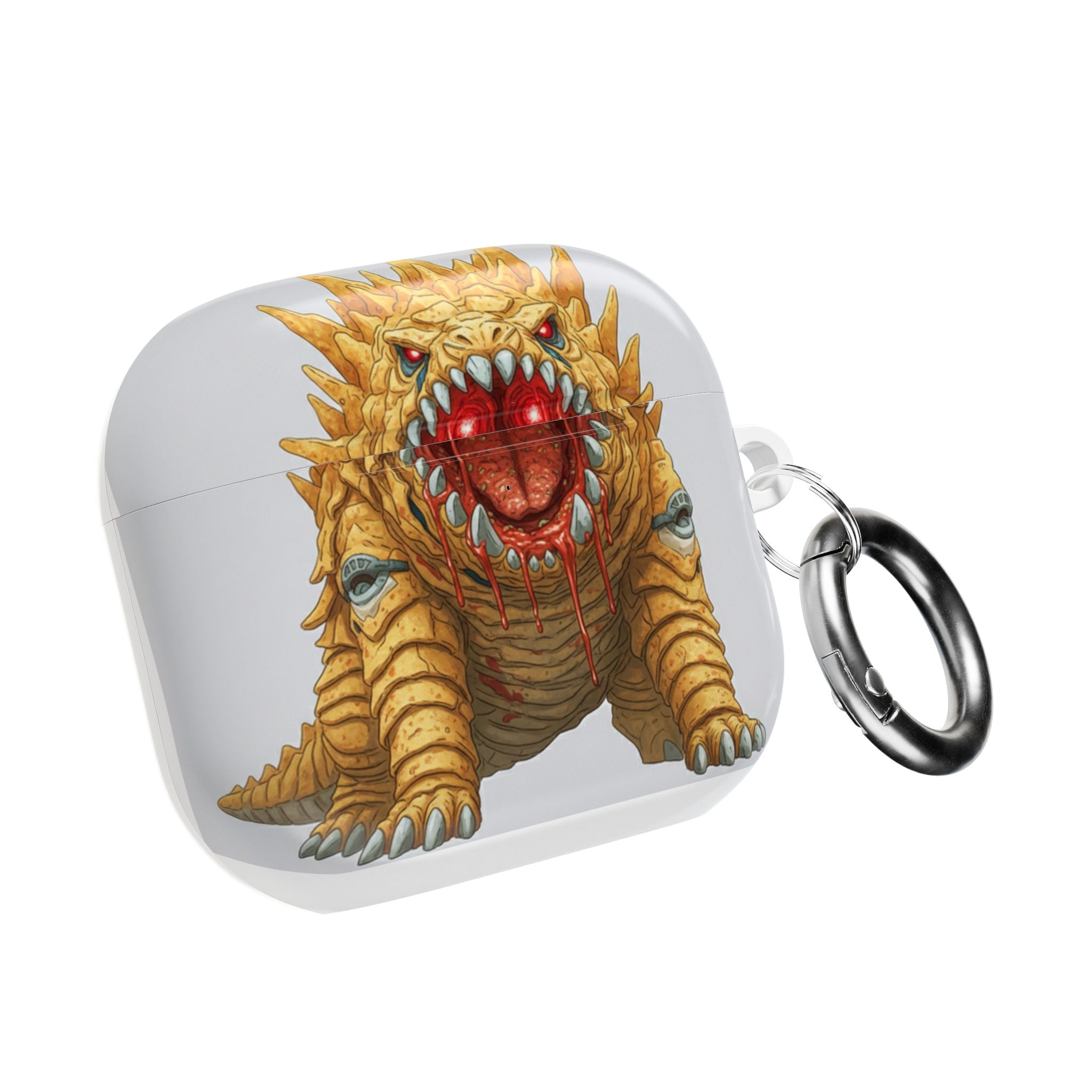 MOUMONS 005 AirPods Case — Cute Monstrous Armadillo Design with 'Moumouns' Logo