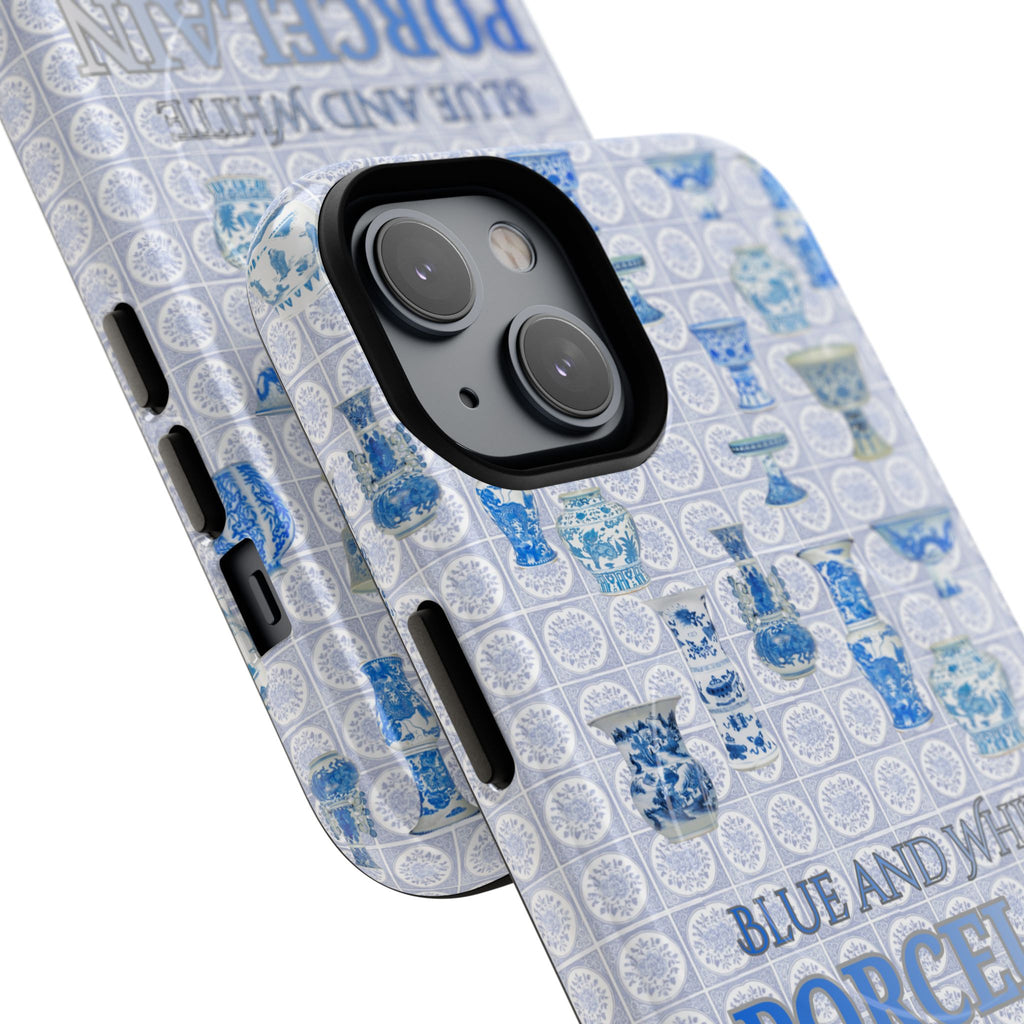 MEHIST004 Blue & White Porcelain Magnetic Tough Phone Case