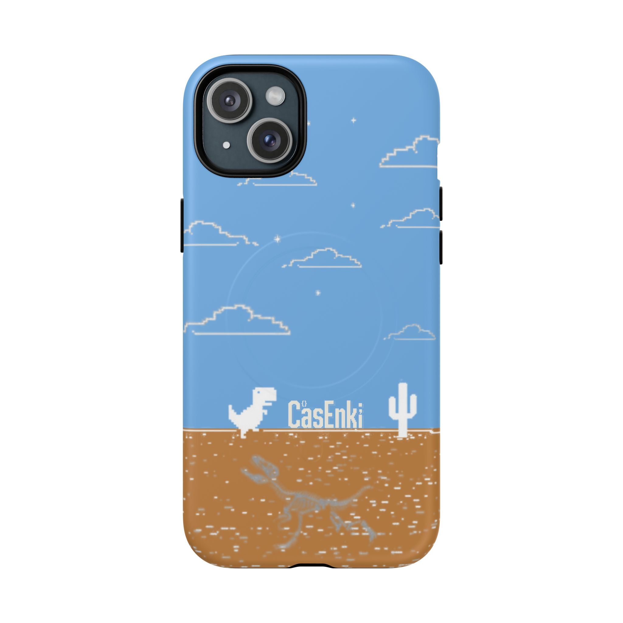 MEME004 iPhone Tough Magnetic Case — Pixel Runner Desert Design