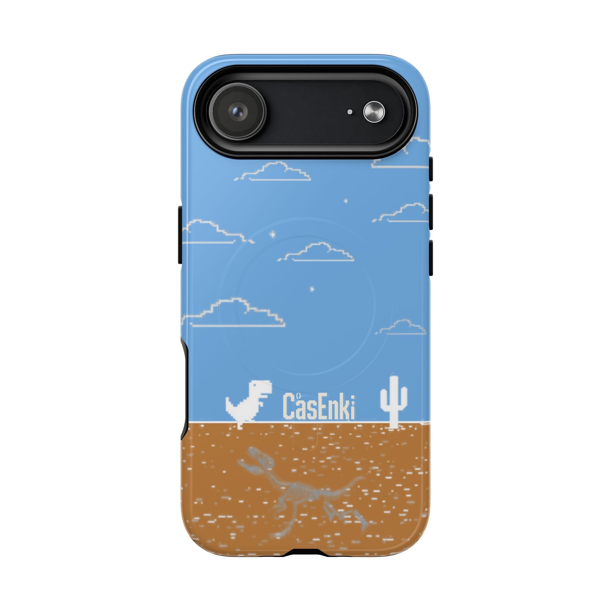 MEME004 iPhone Tough Magnetic Case — Pixel Runner Desert Design