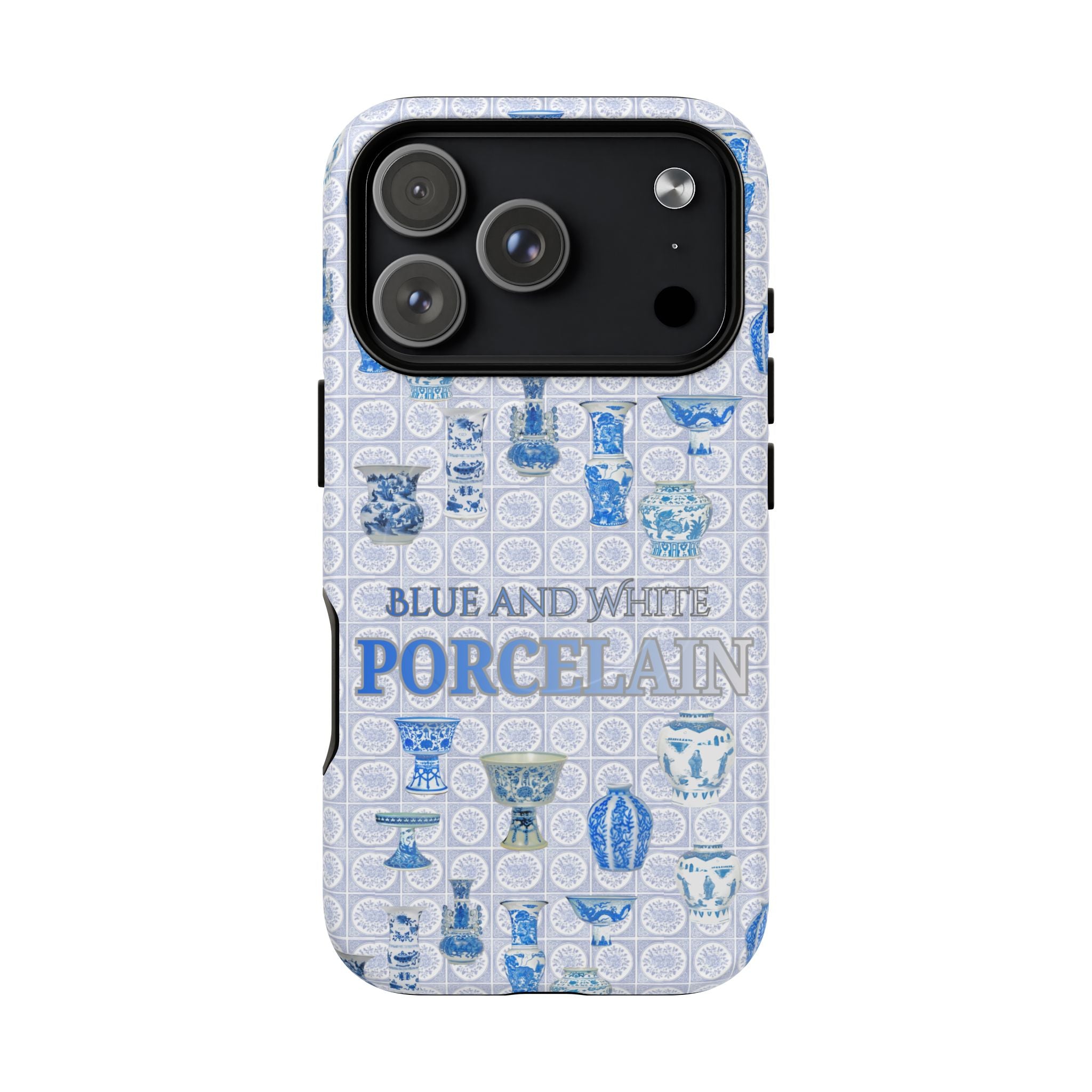MEHIST004 Blue & White Porcelain Magnetic Tough Phone Case