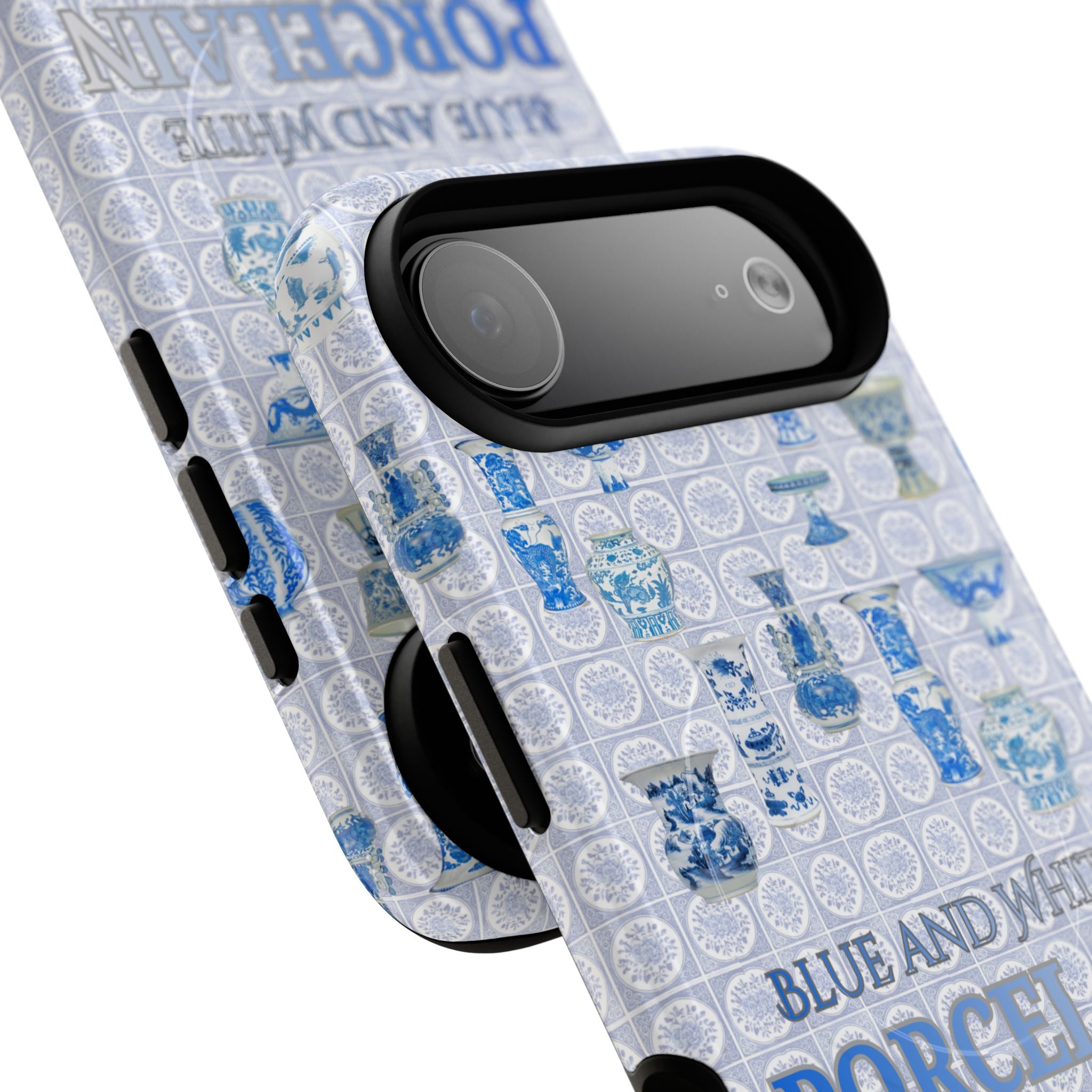 MEHIST004 Blue & White Porcelain Magnetic Tough Phone Case