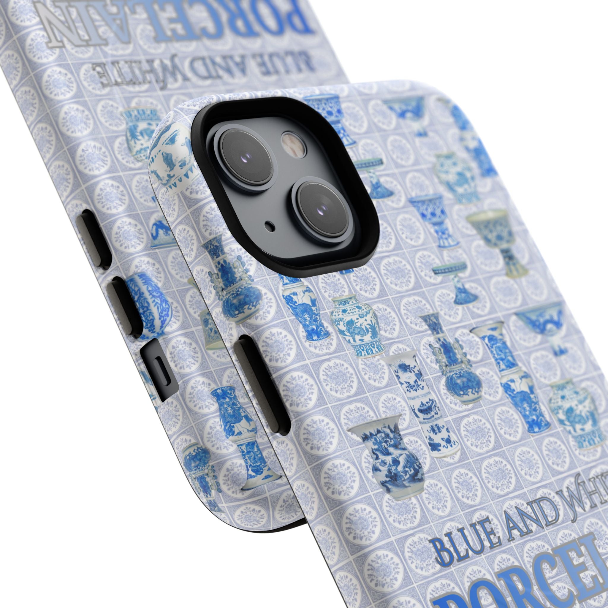 MEHIST004 Blue & White Porcelain Magnetic Tough Phone Case
