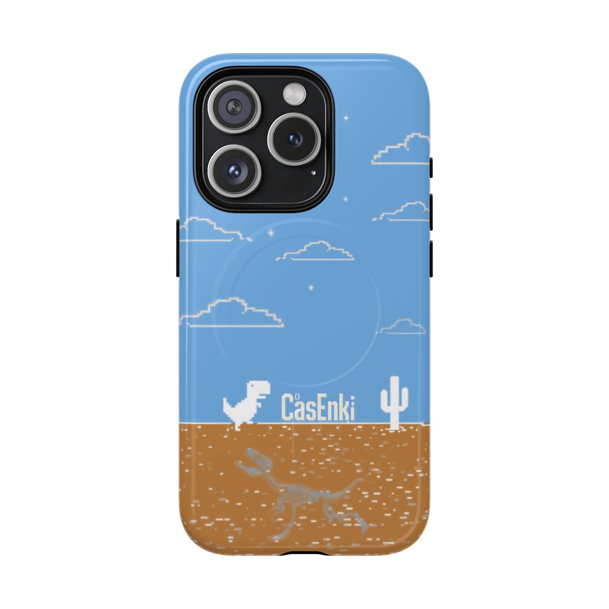 MEME004 iPhone Tough Magnetic Case — Pixel Runner Desert Design