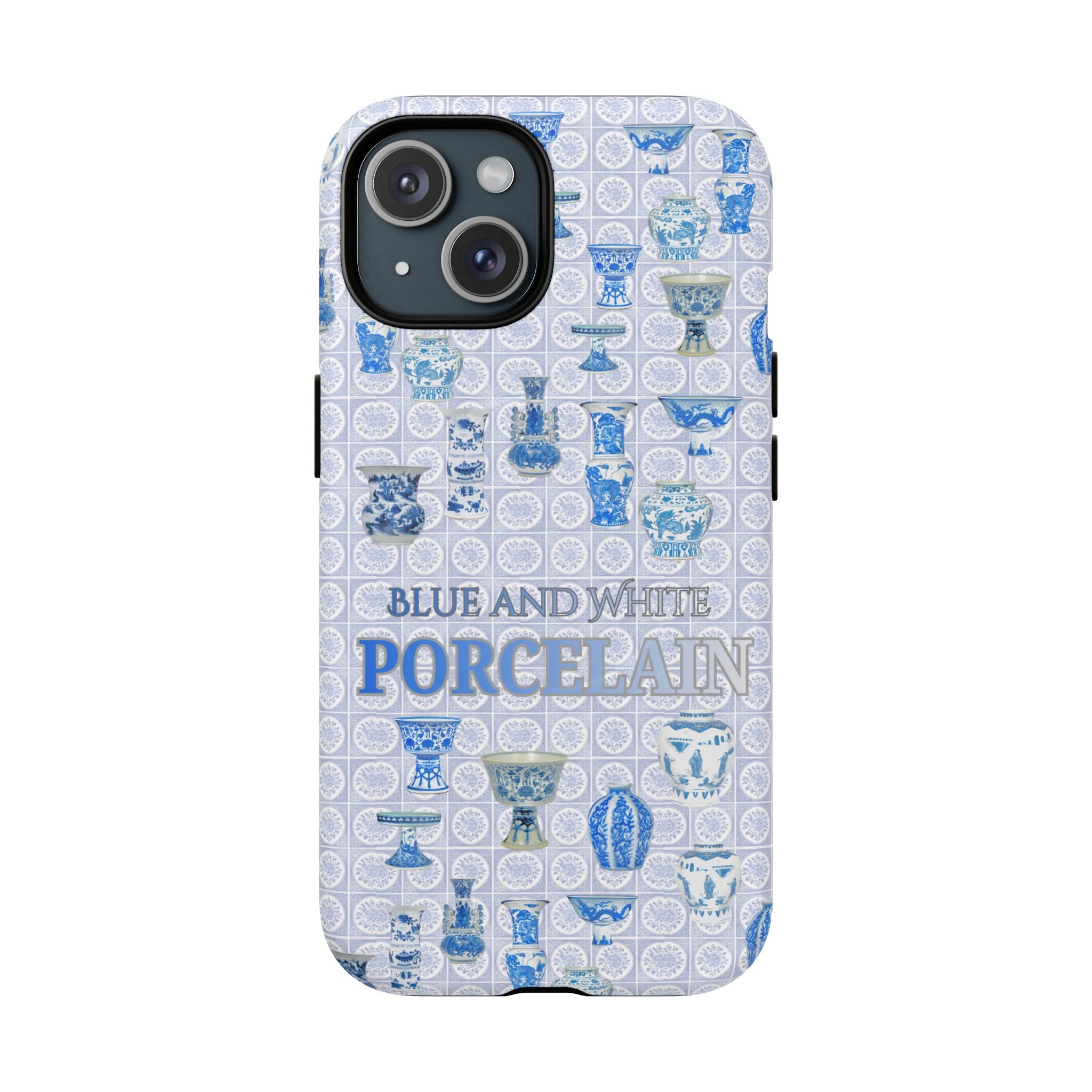MEHIST004 Blue & White Porcelain Magnetic Tough Phone Case