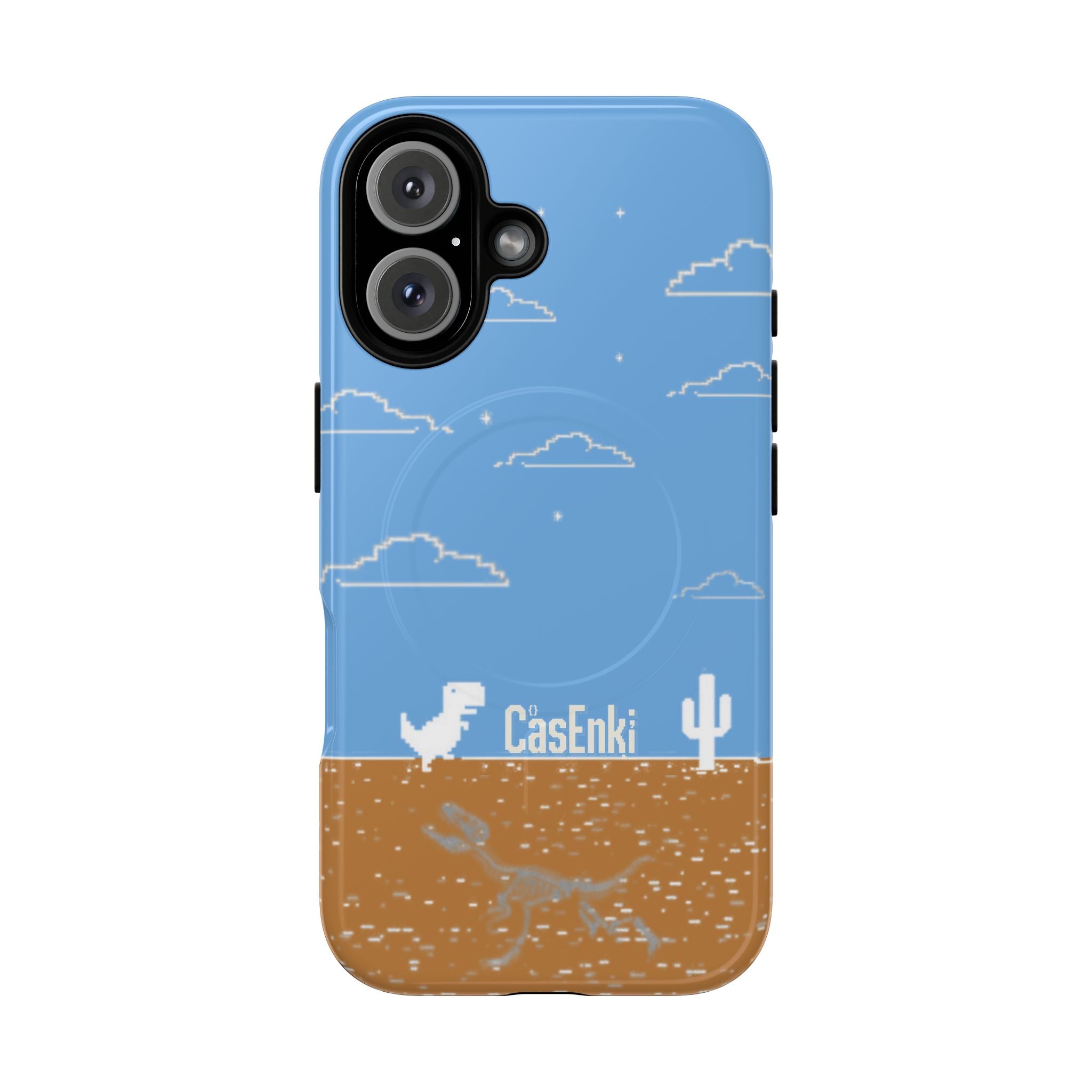 MEME004 iPhone Tough Magnetic Case — Pixel Runner Desert Design