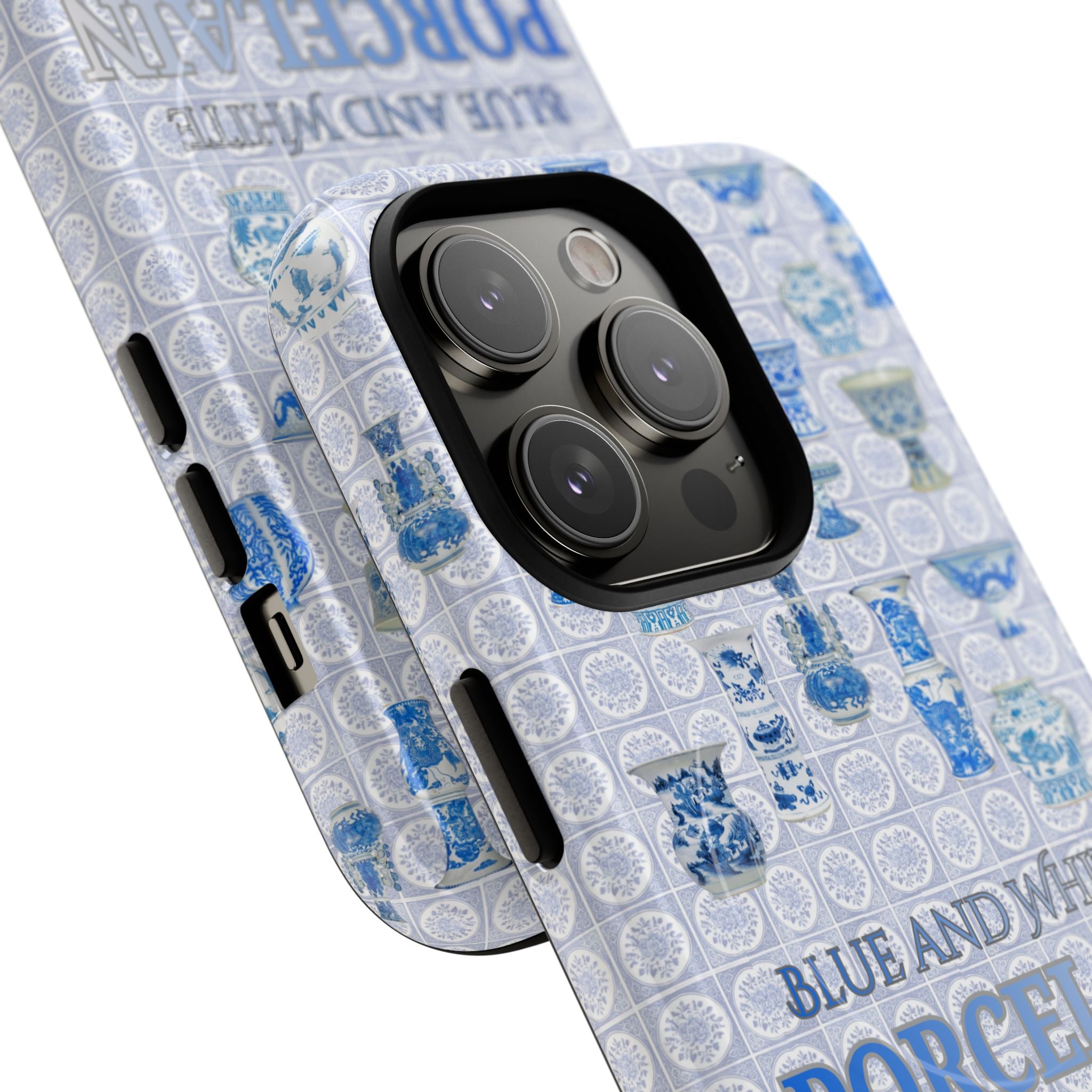 MEHIST004 Blue & White Porcelain Magnetic Tough Phone Case