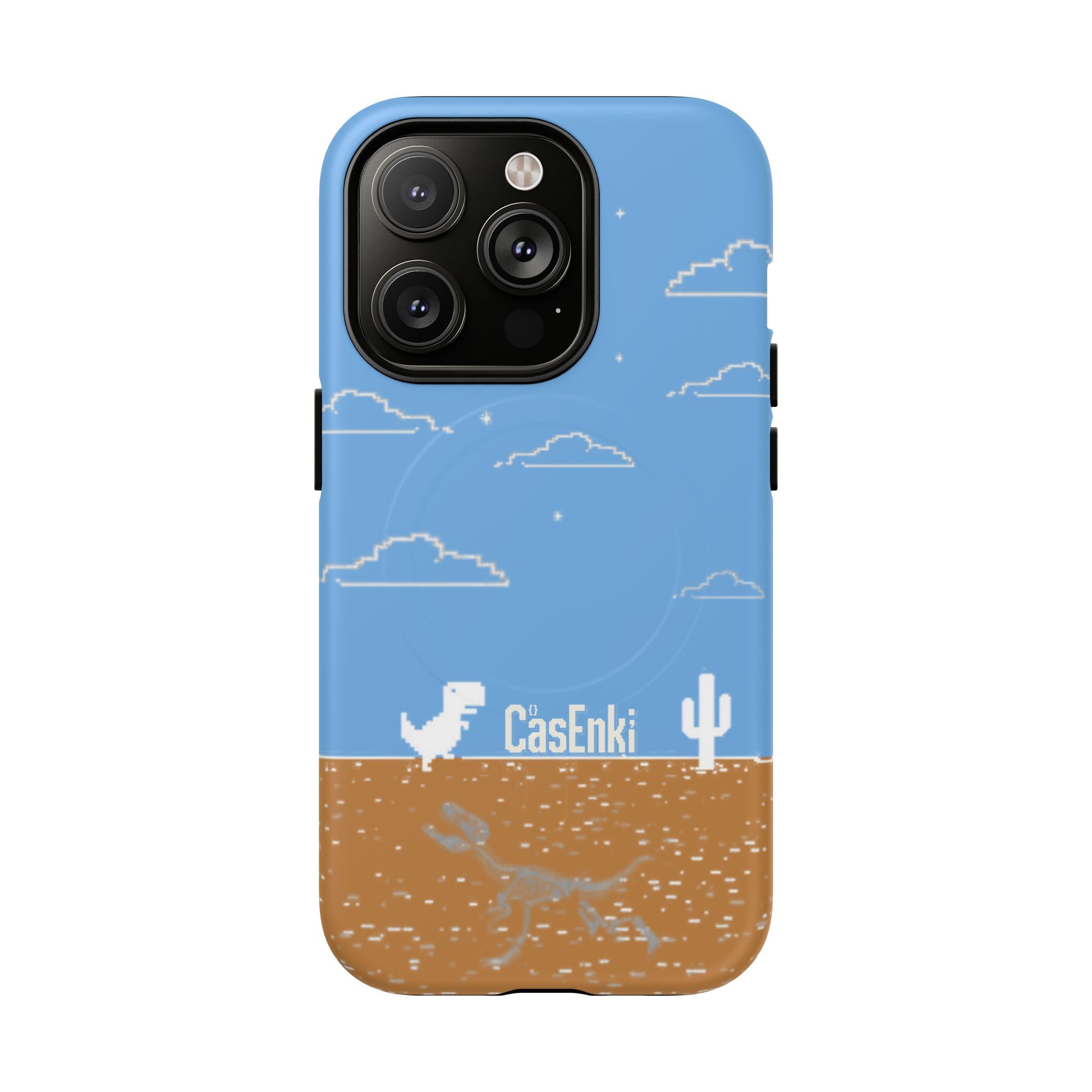 MEME004 iPhone Tough Magnetic Case — Pixel Runner Desert Design
