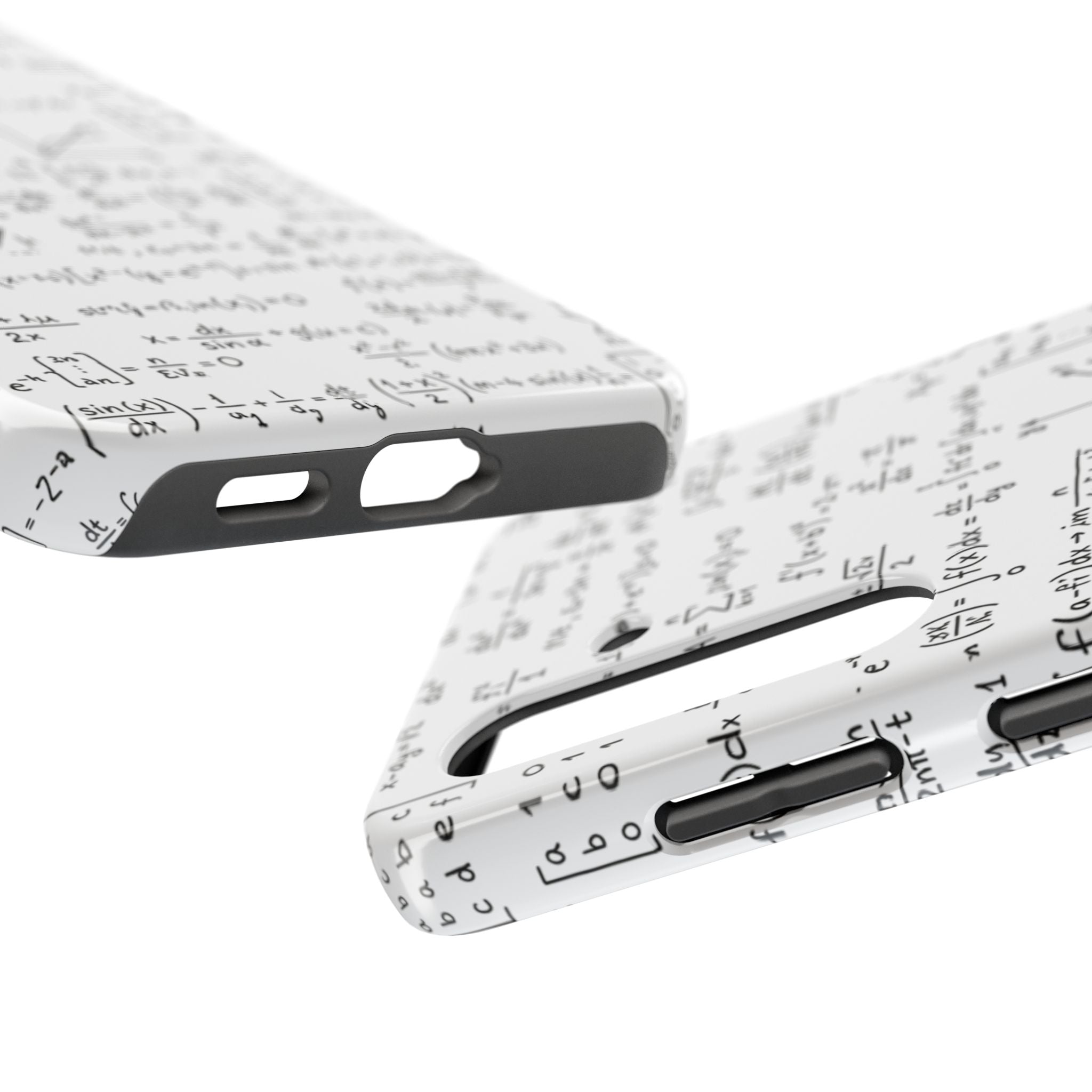 NO003 Math Equations Tough Phone Case — Vintage Handwritten Formula Protective Cover