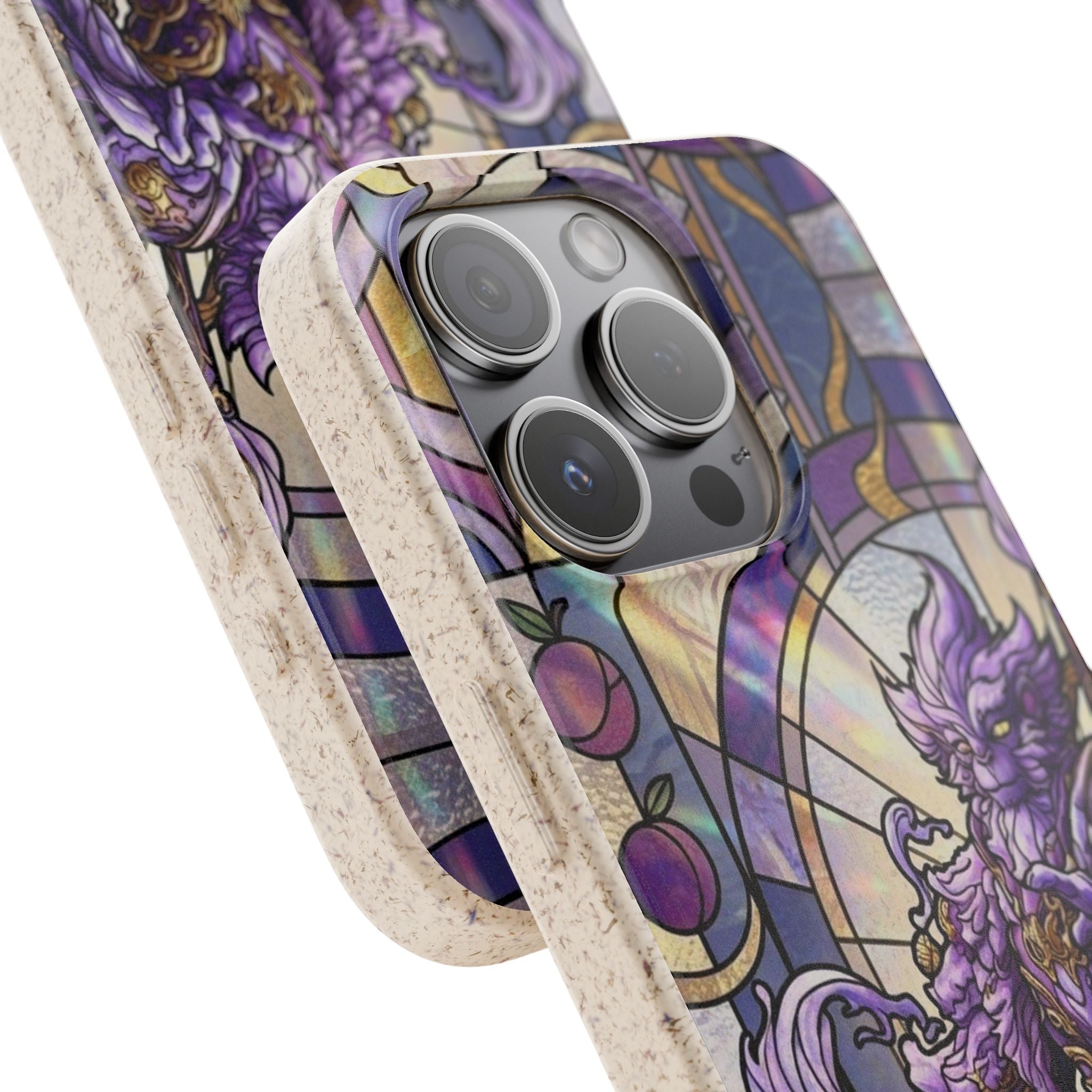 Special MOUMONS003 stained glass Biodegradable Phone Case