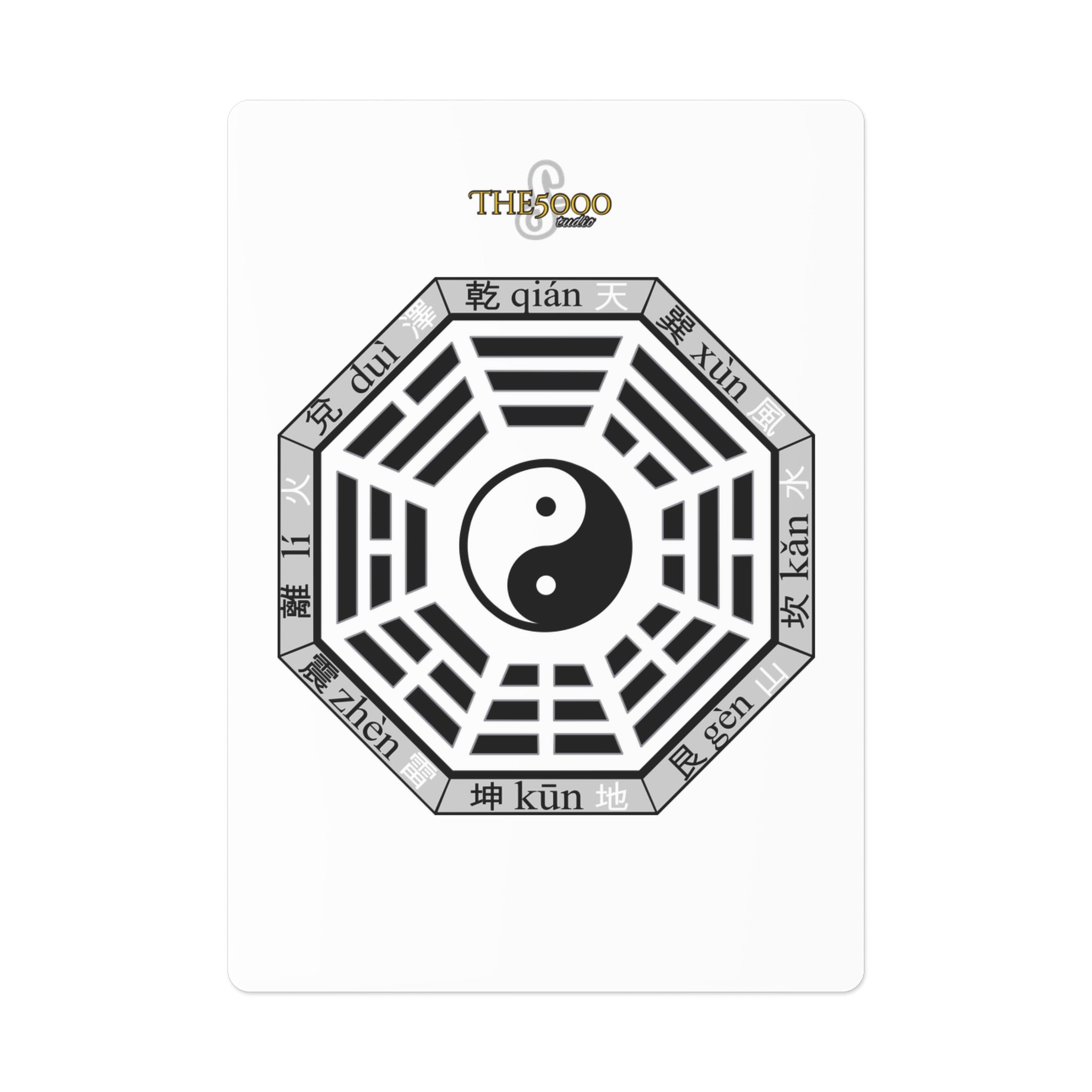 Elegant Poker Cards - Yin Yang & Ace of Spades Design