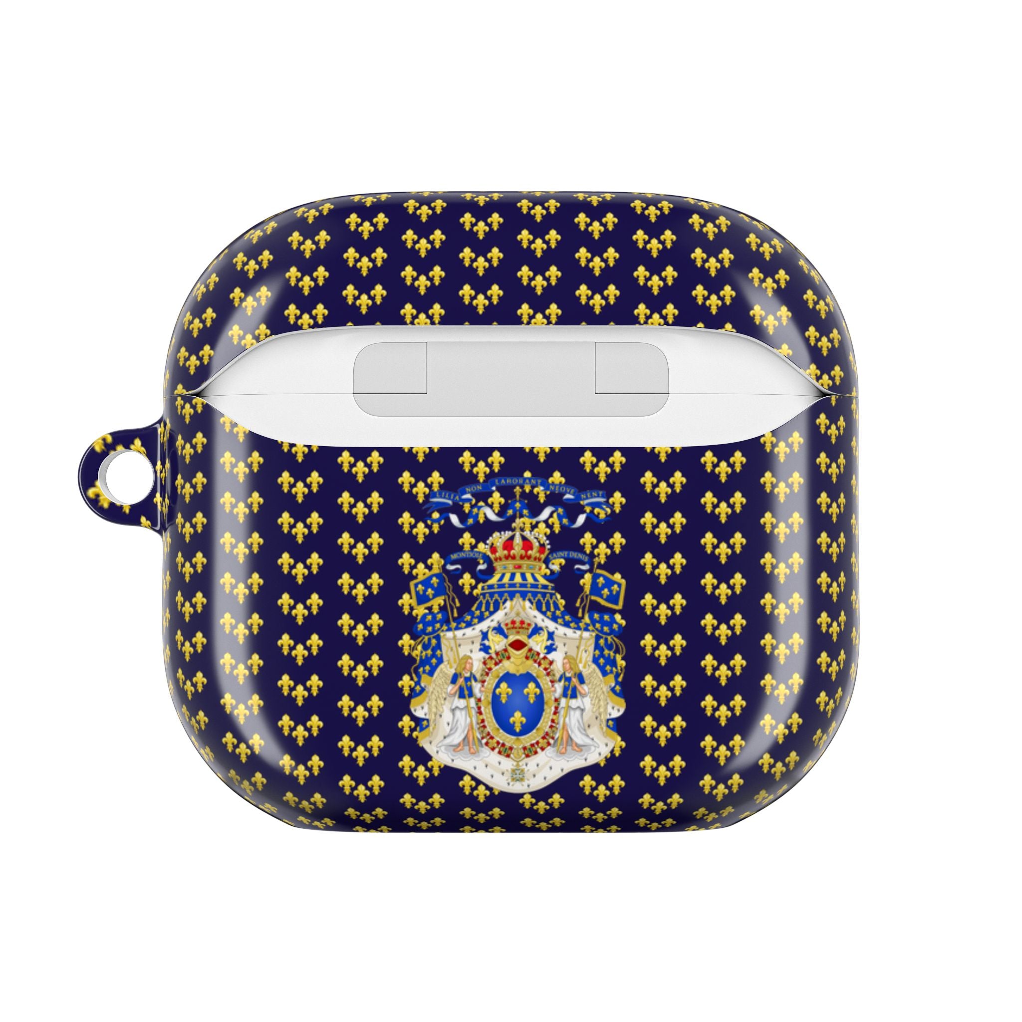 POD001 Regal French King AirPod Case – Vintage Royal Coat of Arms Design