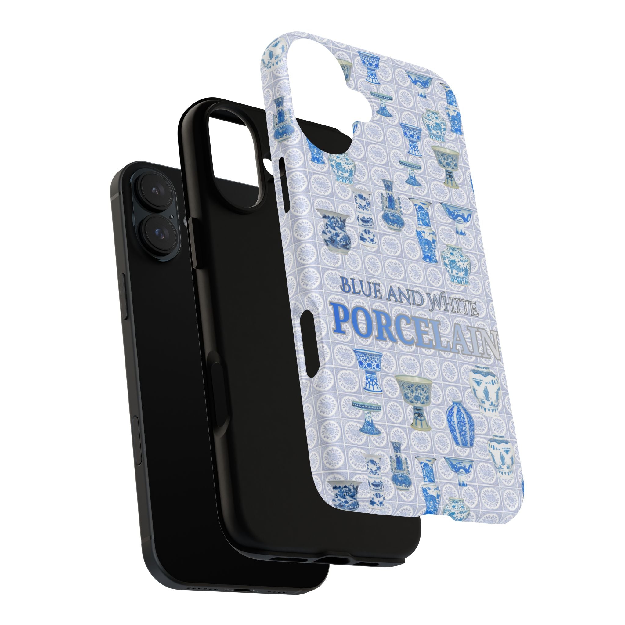 MEHIST004 Blue & White Porcelain Magnetic Tough Phone Case