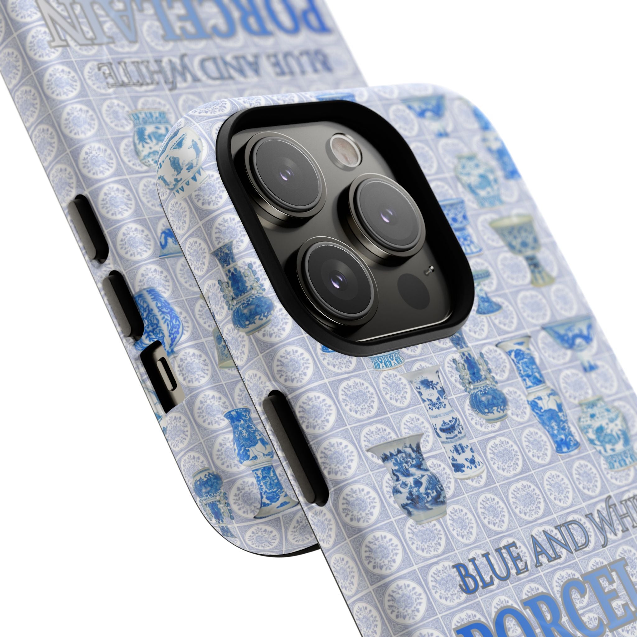 MEHIST004 Blue & White Porcelain Magnetic Tough Phone Case