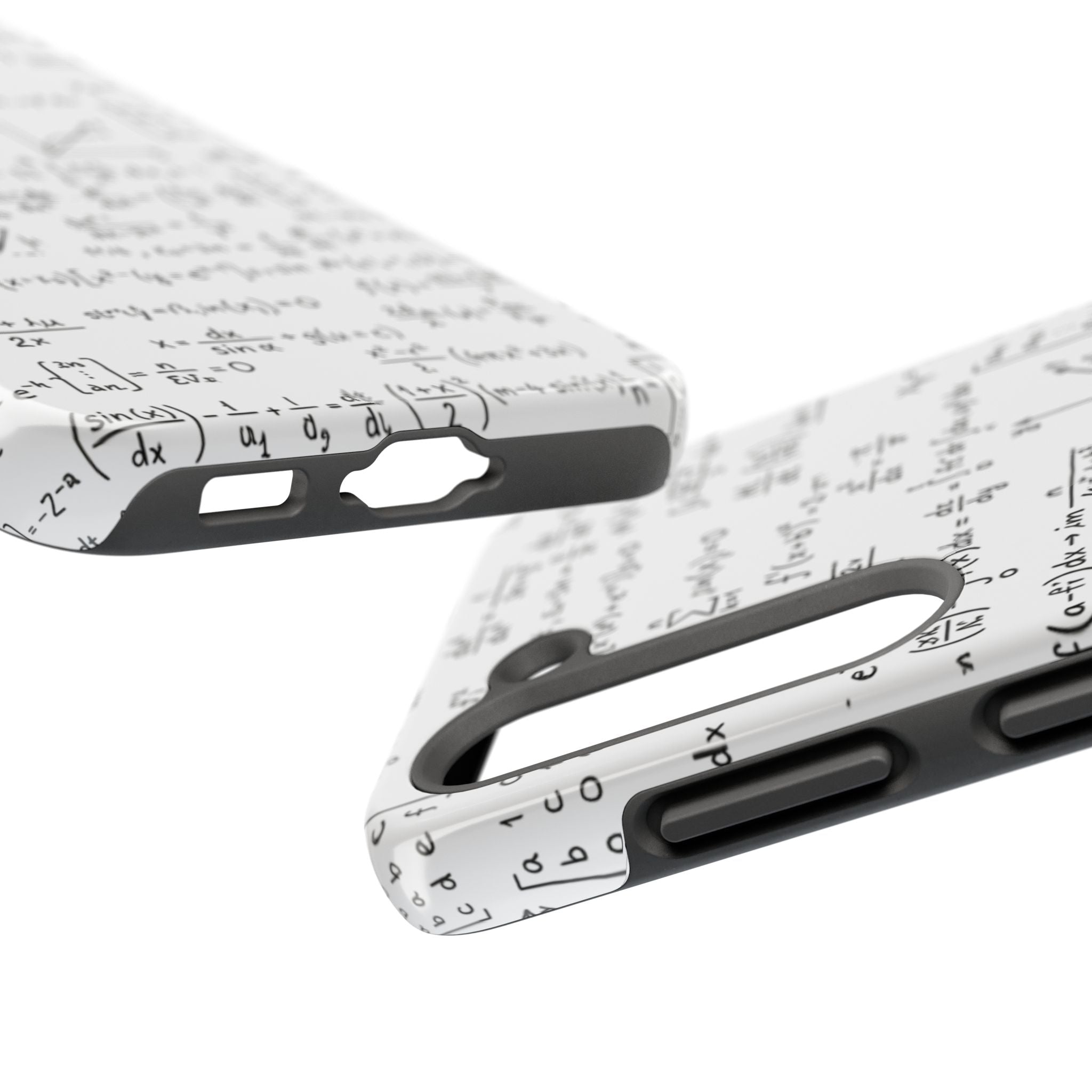 NO003 Math Equations Tough Phone Case — Vintage Handwritten Formula Protective Cover