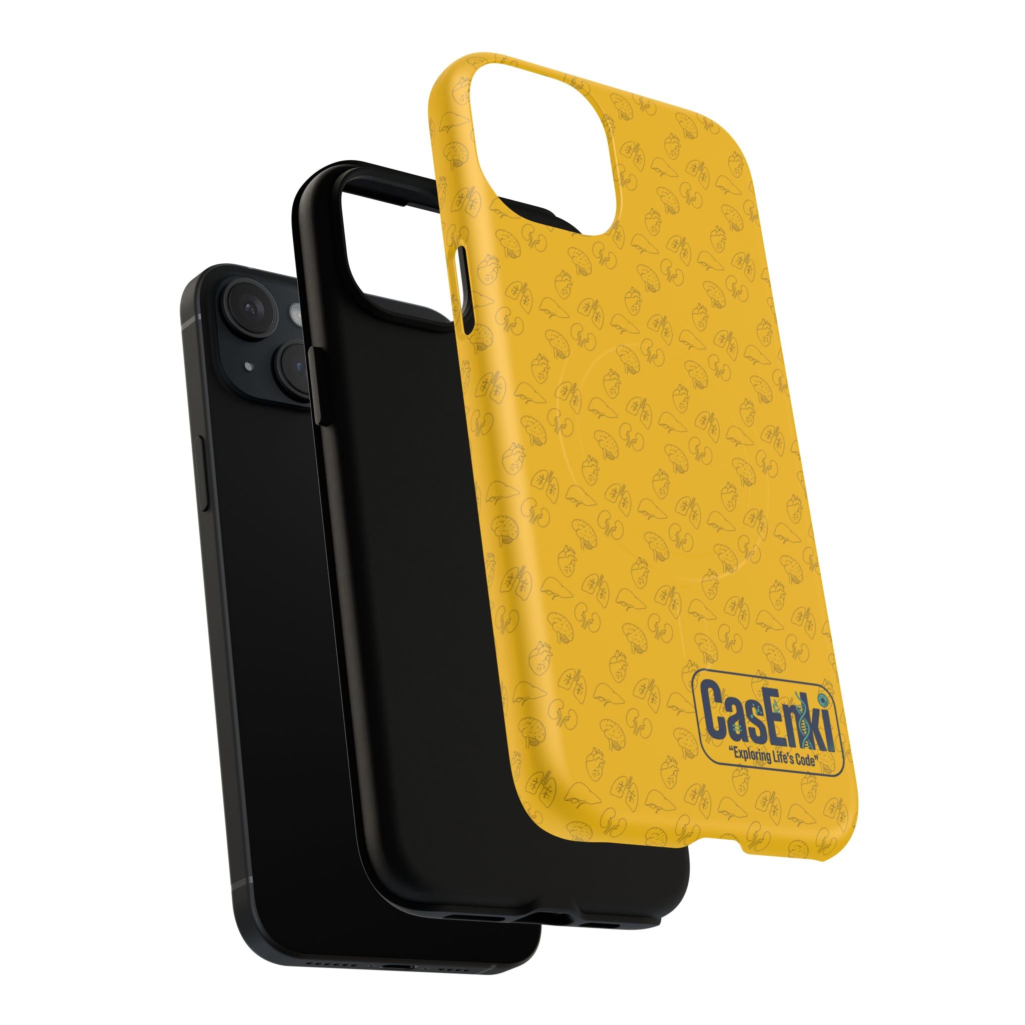 Magnetic Tough Phone Case — Clear Protective Case with Subtle Pattern
