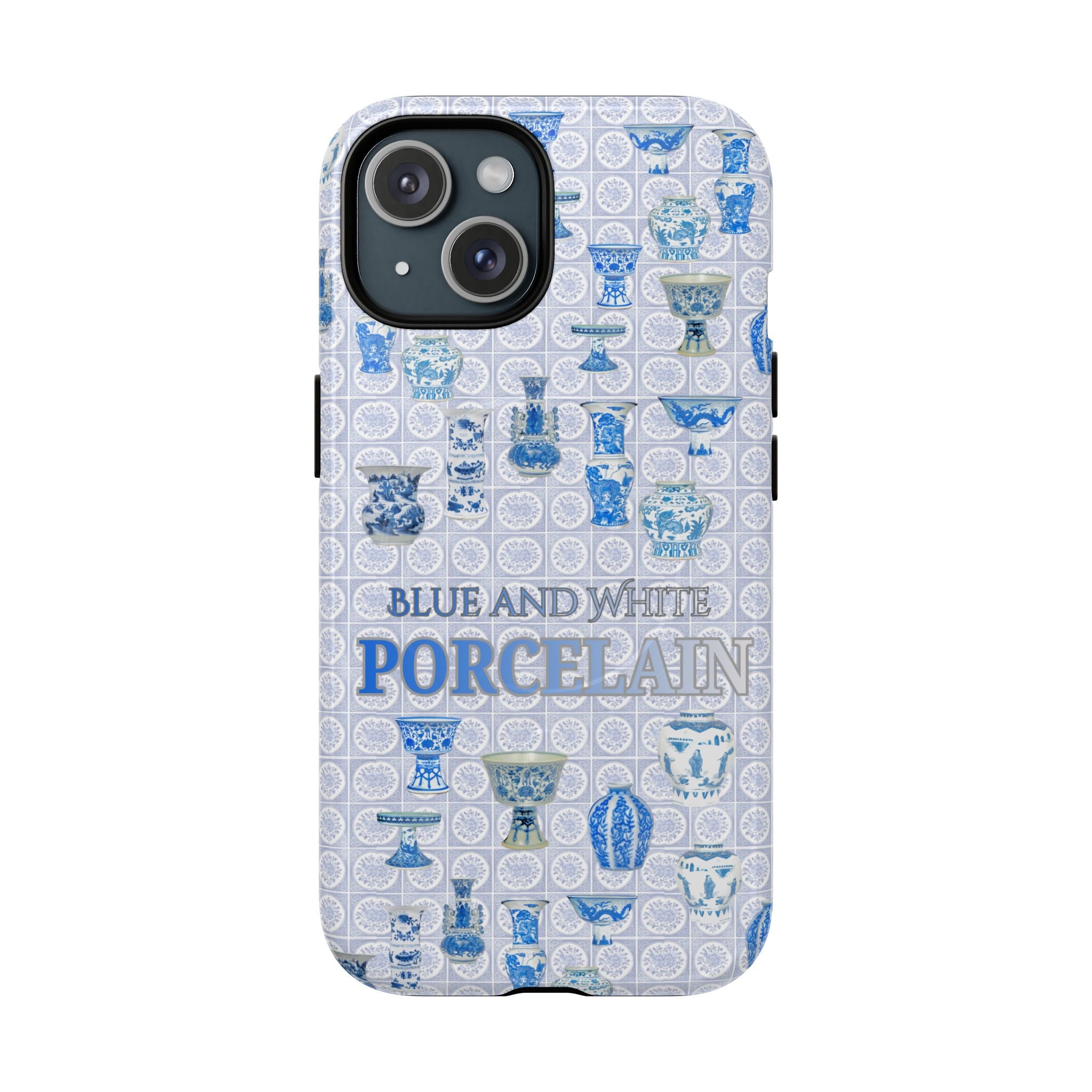 MEHIST004 Blue & White Porcelain Magnetic Tough Phone Case