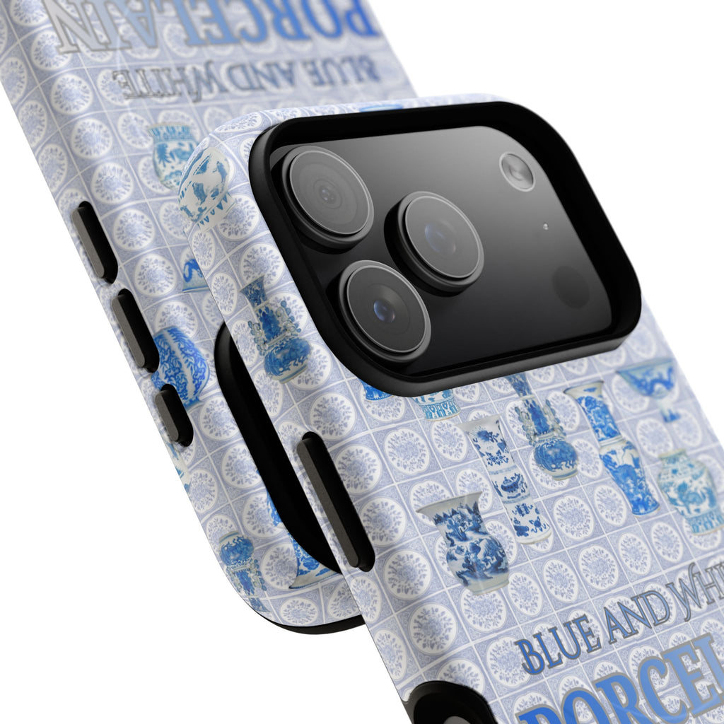MEHIST004 Blue & White Porcelain Magnetic Tough Phone Case