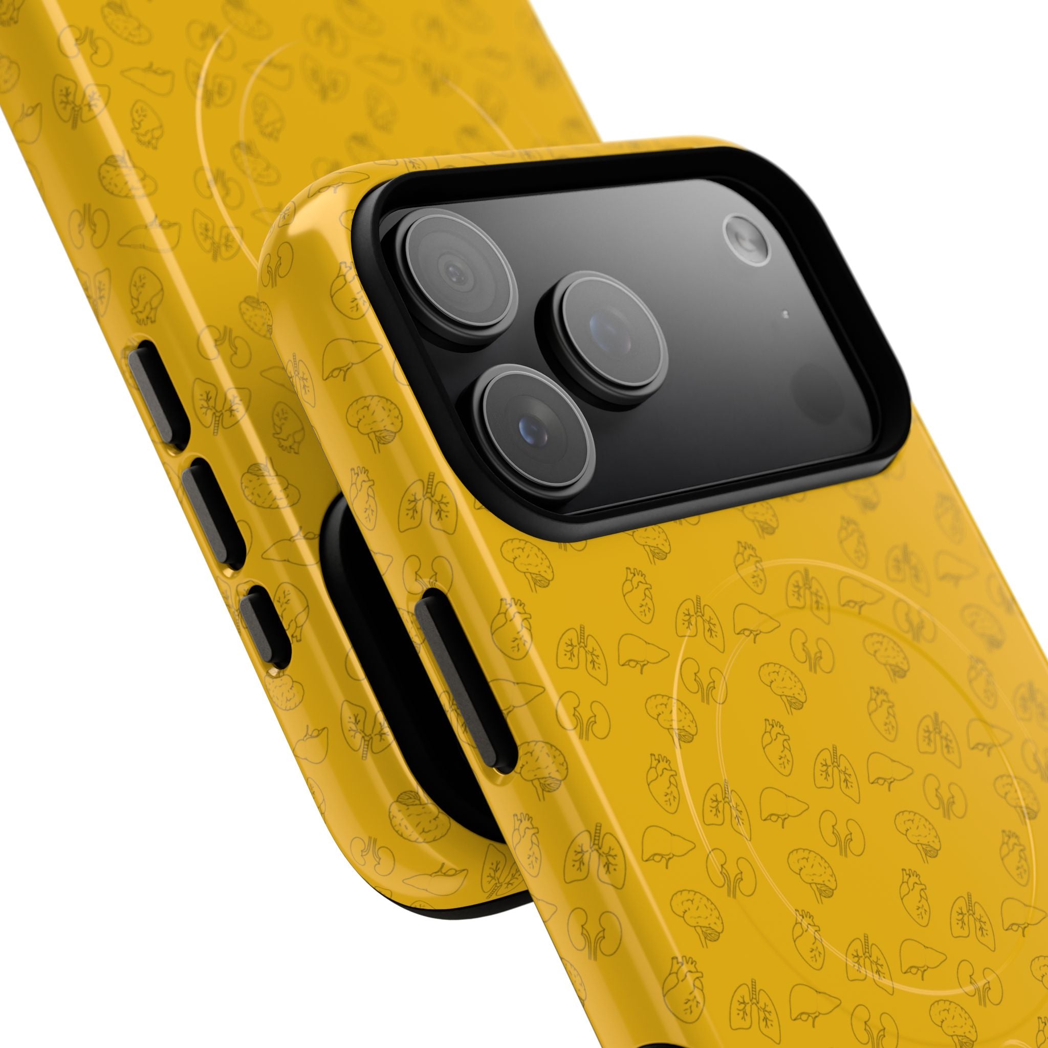 Magnetic Tough Phone Case — Clear Protective Case with Subtle Pattern