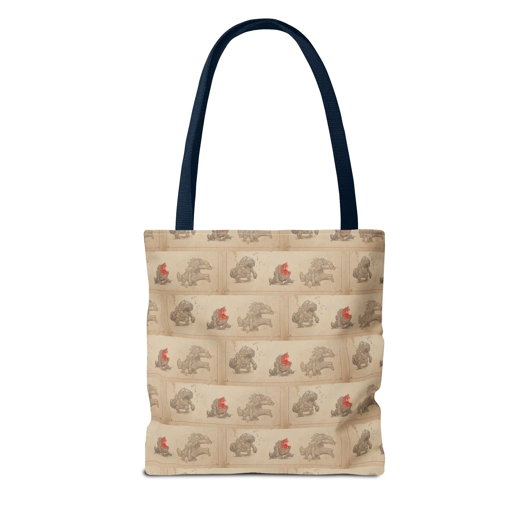 MOUMONS006 Tote Bag — Cute Retro Dog Shopper