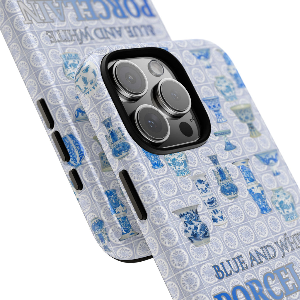 MEHIST004 Blue & White Porcelain Magnetic Tough Phone Case