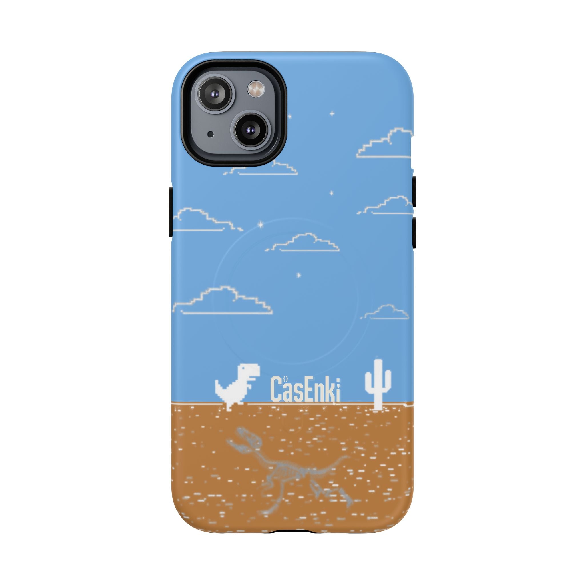 MEME004 iPhone Tough Magnetic Case — Pixel Runner Desert Design