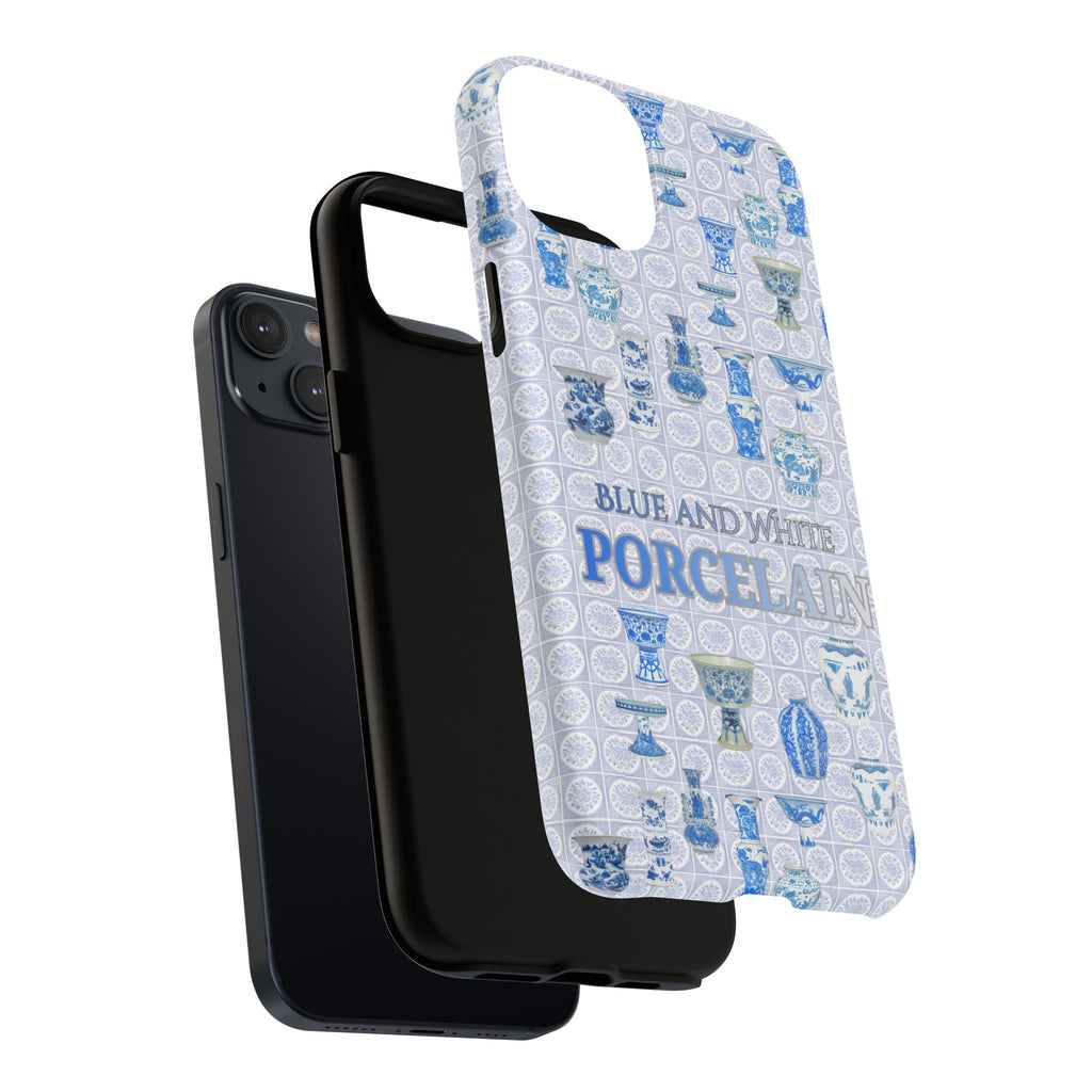 MEHIST004 Blue & White Porcelain Magnetic Tough Phone Case