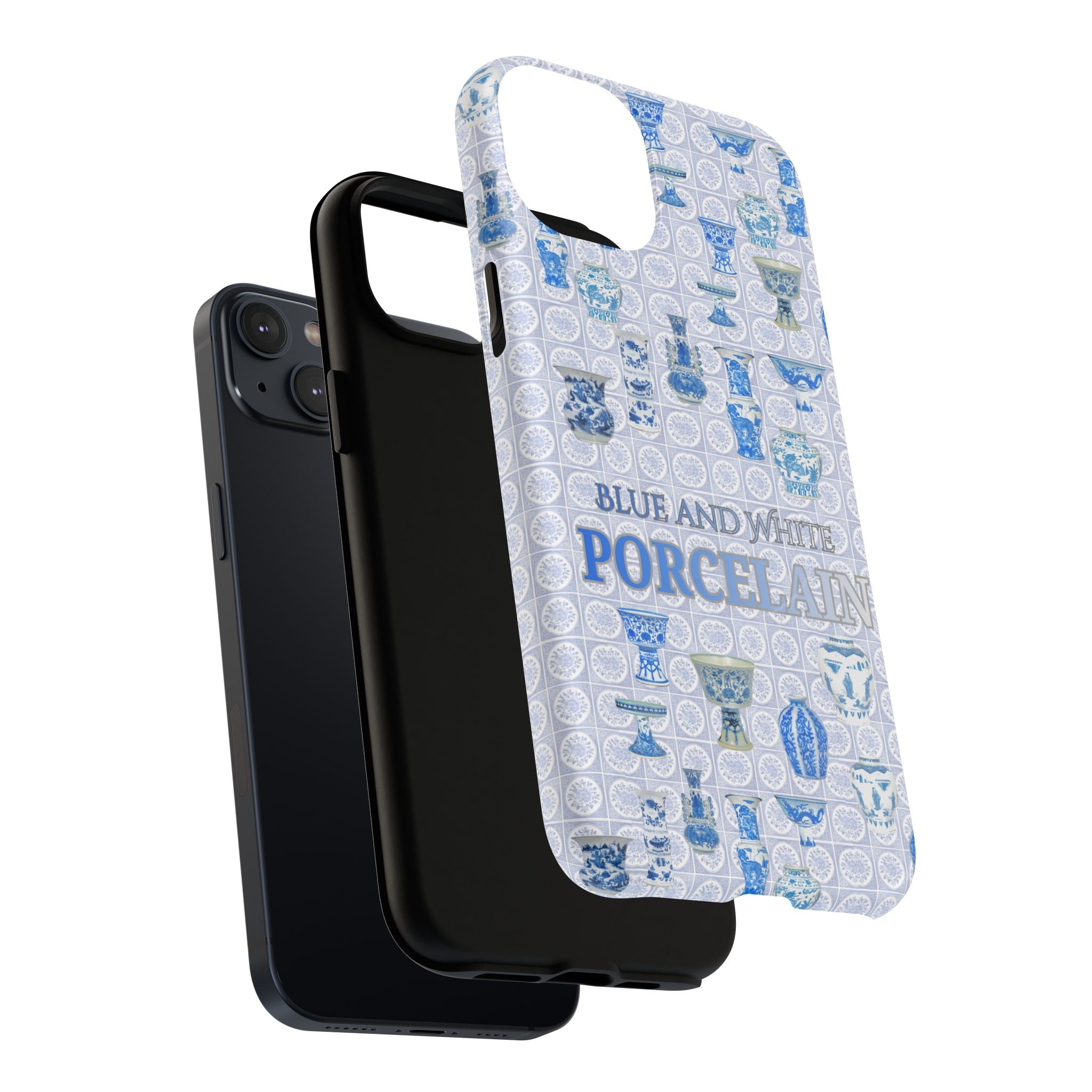 MEHIST004 Blue & White Porcelain Magnetic Tough Phone Case