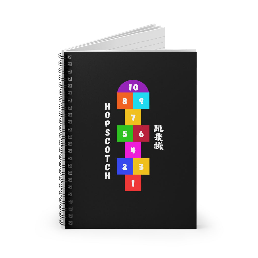 Spiral Notebook Hopscotch Game Culture Ruled Line