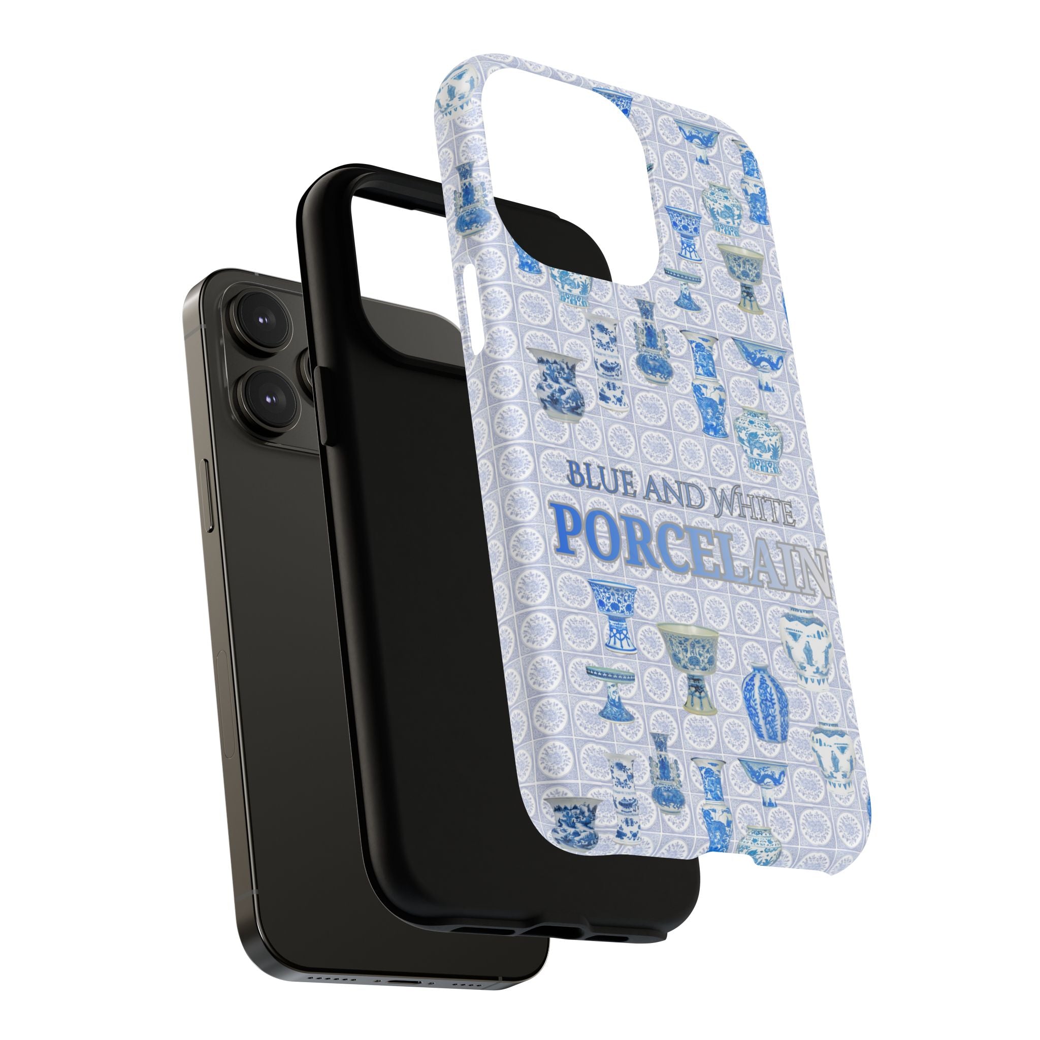 MEHIST004 Blue & White Porcelain Magnetic Tough Phone Case