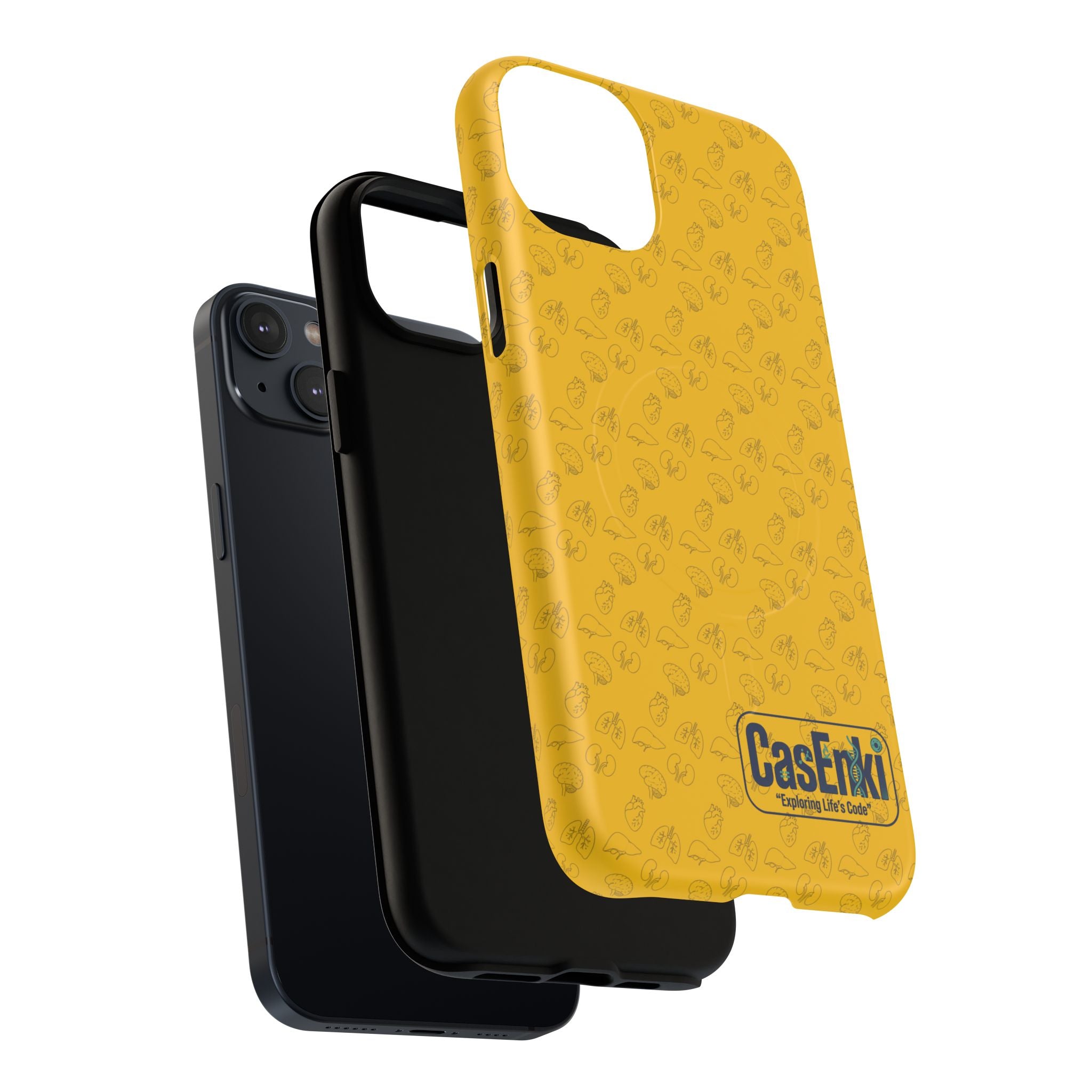 Magnetic Tough Phone Case — Clear Protective Case with Subtle Pattern