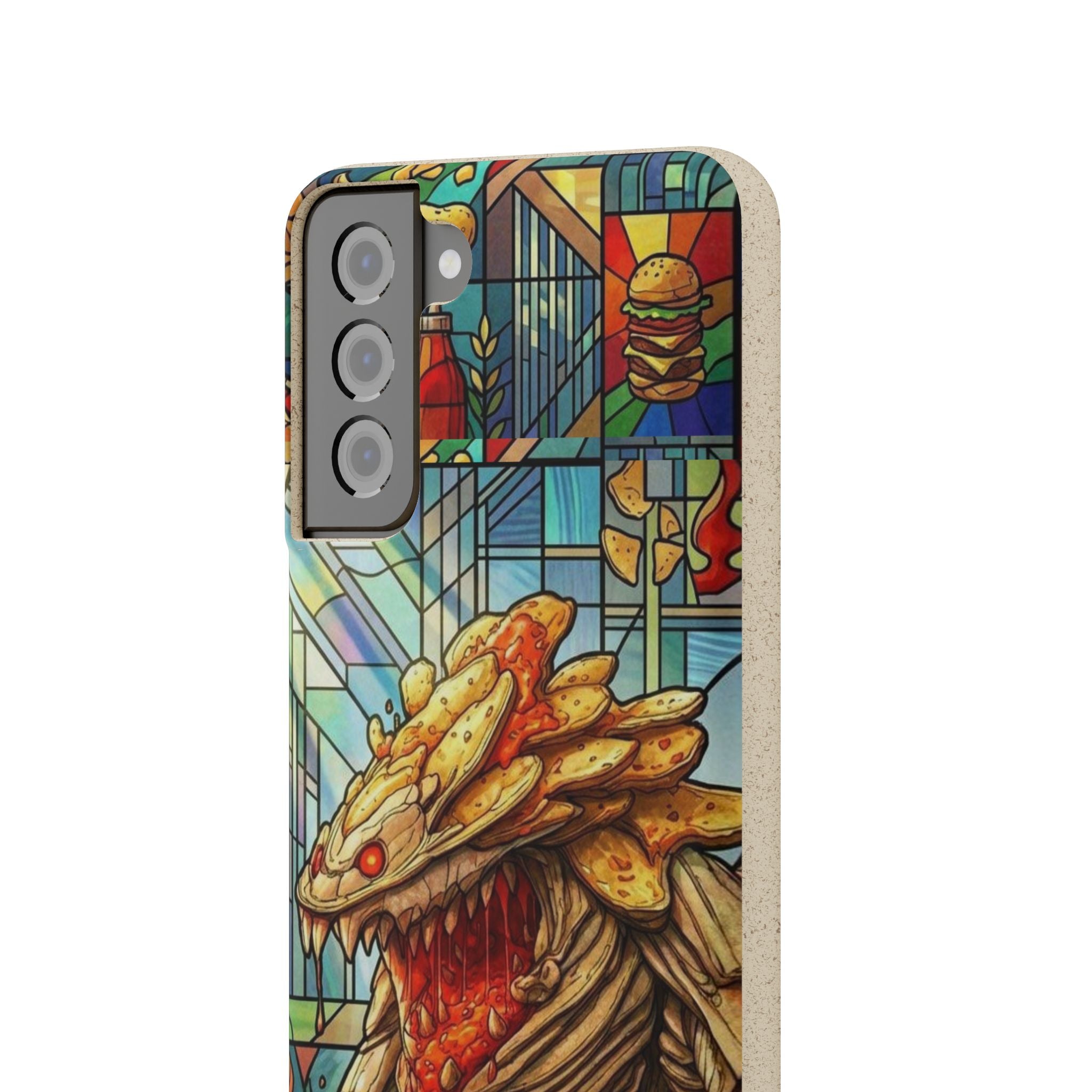 Special MOUMONS006 stained glass Biodegradable Phone Case