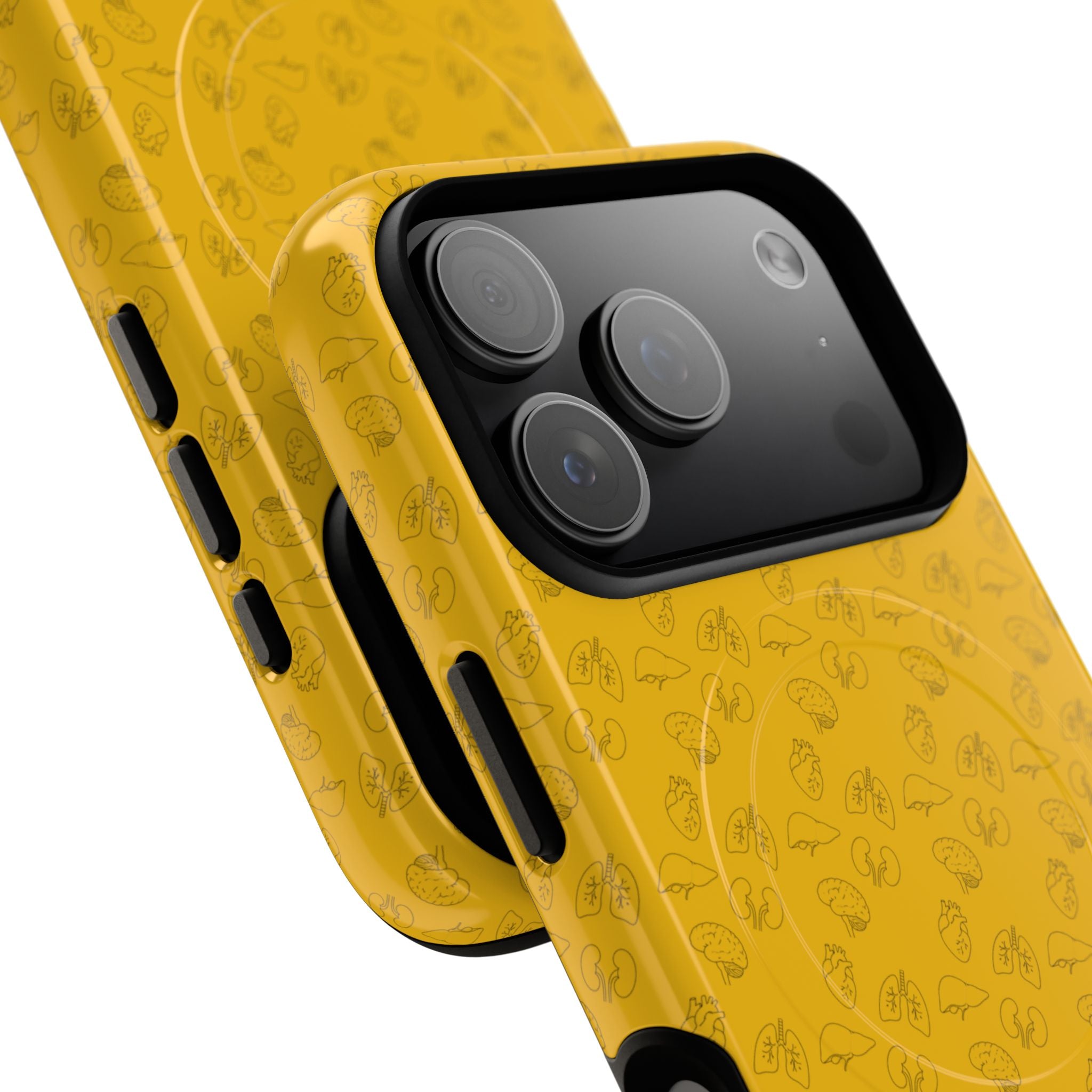 Magnetic Tough Phone Case — Clear Protective Case with Subtle Pattern